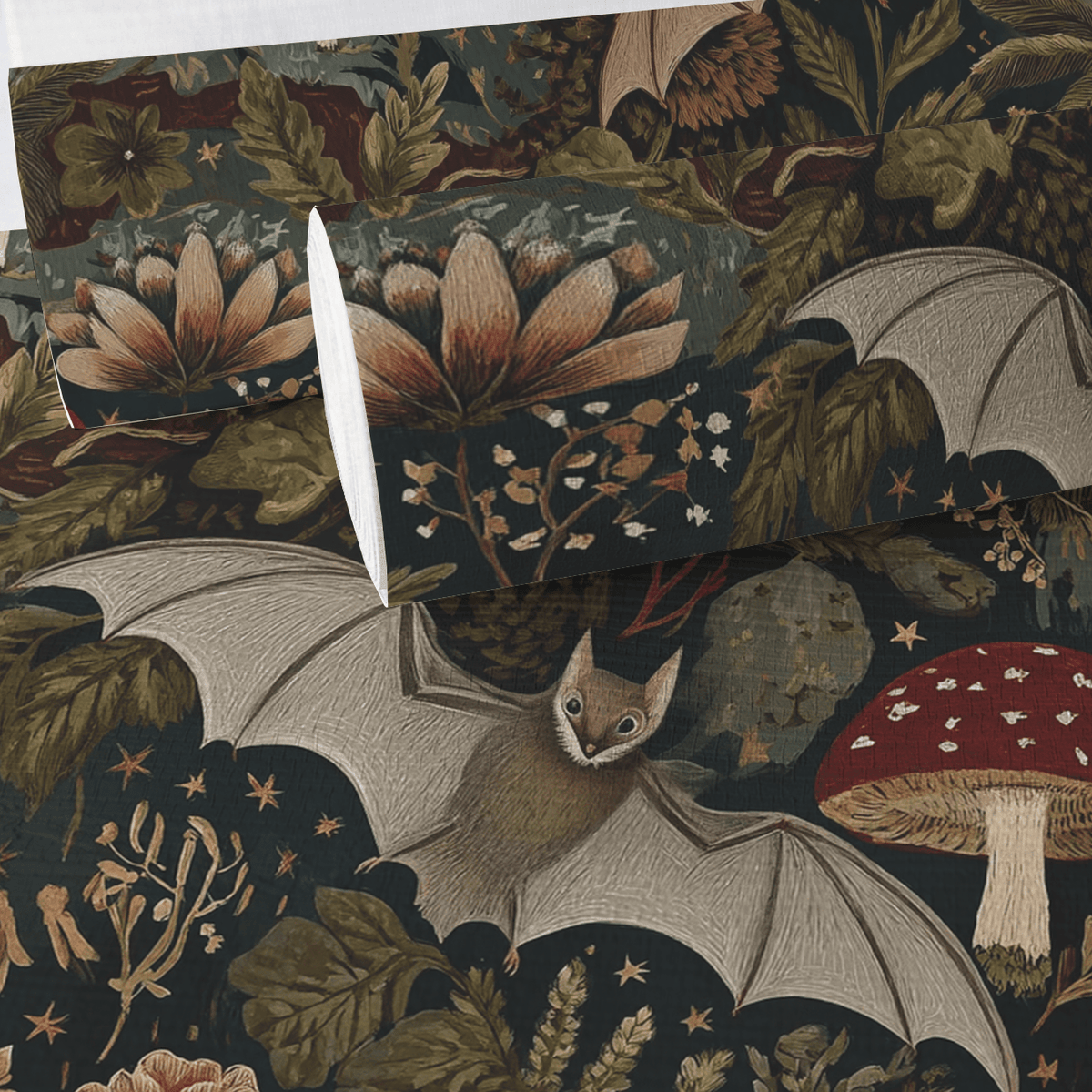 Twilight Flight Faux Grasscloth Wallpaper - Painted Paper