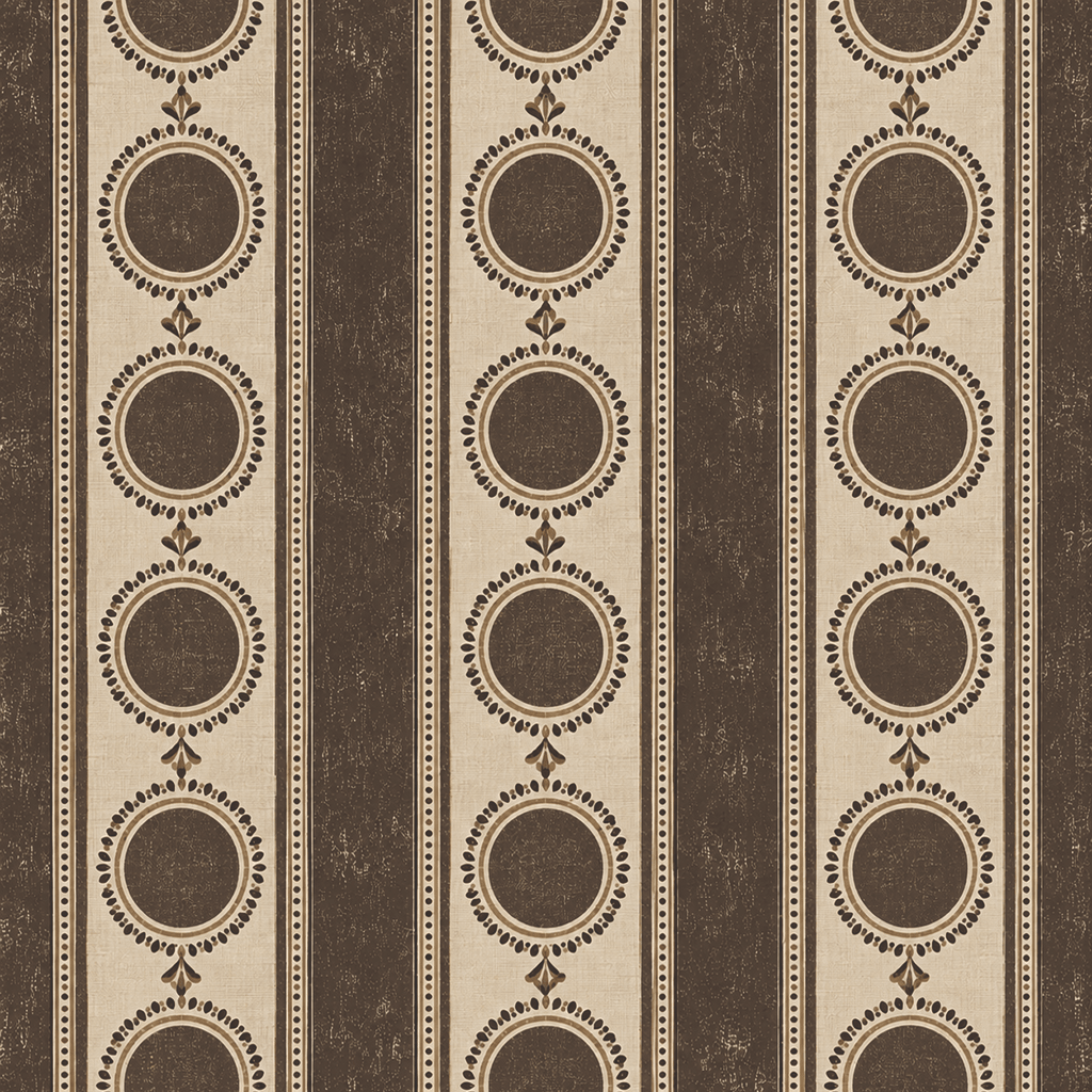 Umber Medallion Wallpaper - Painted Paper