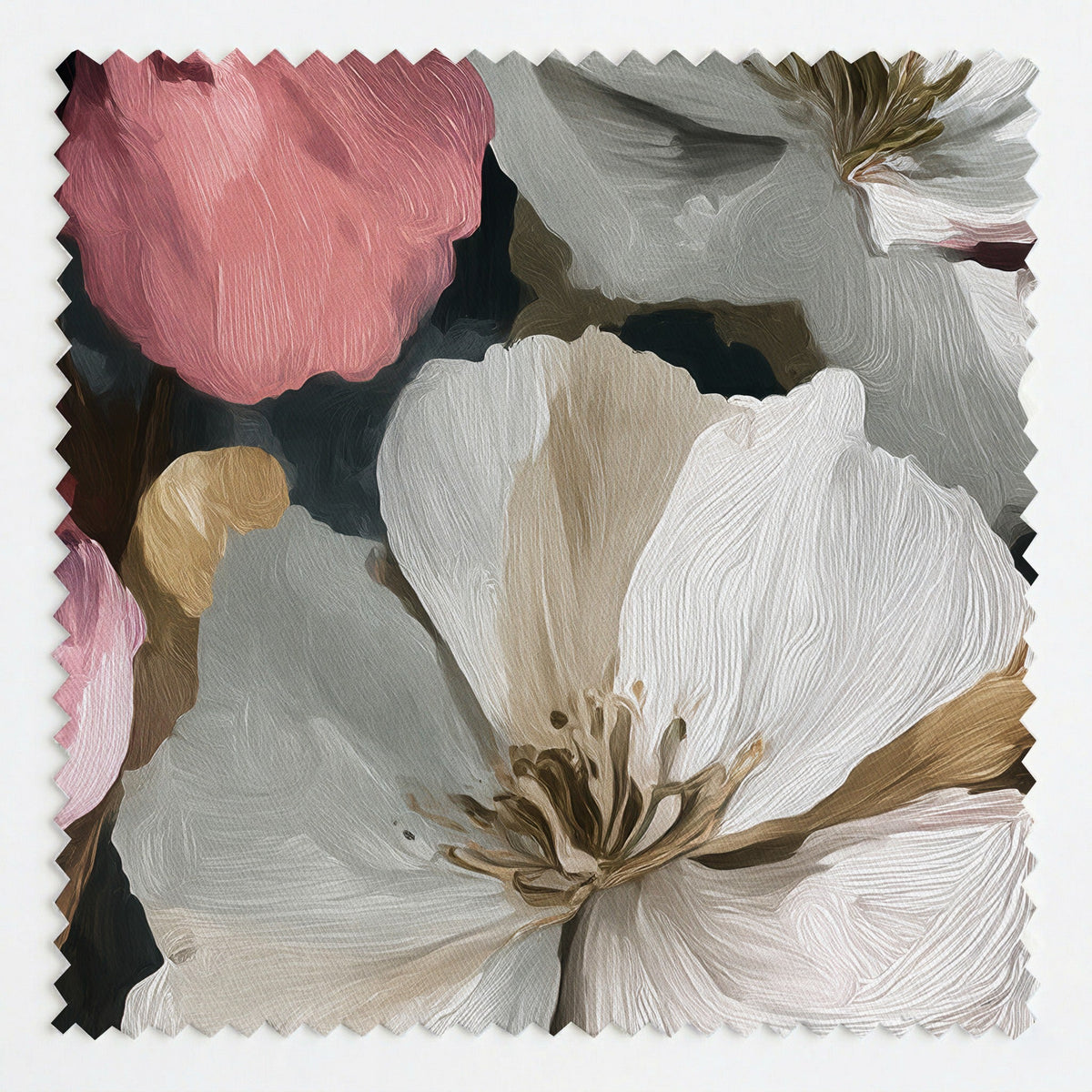 Velvet Blooms Pattern - Fabric - Painted Paper