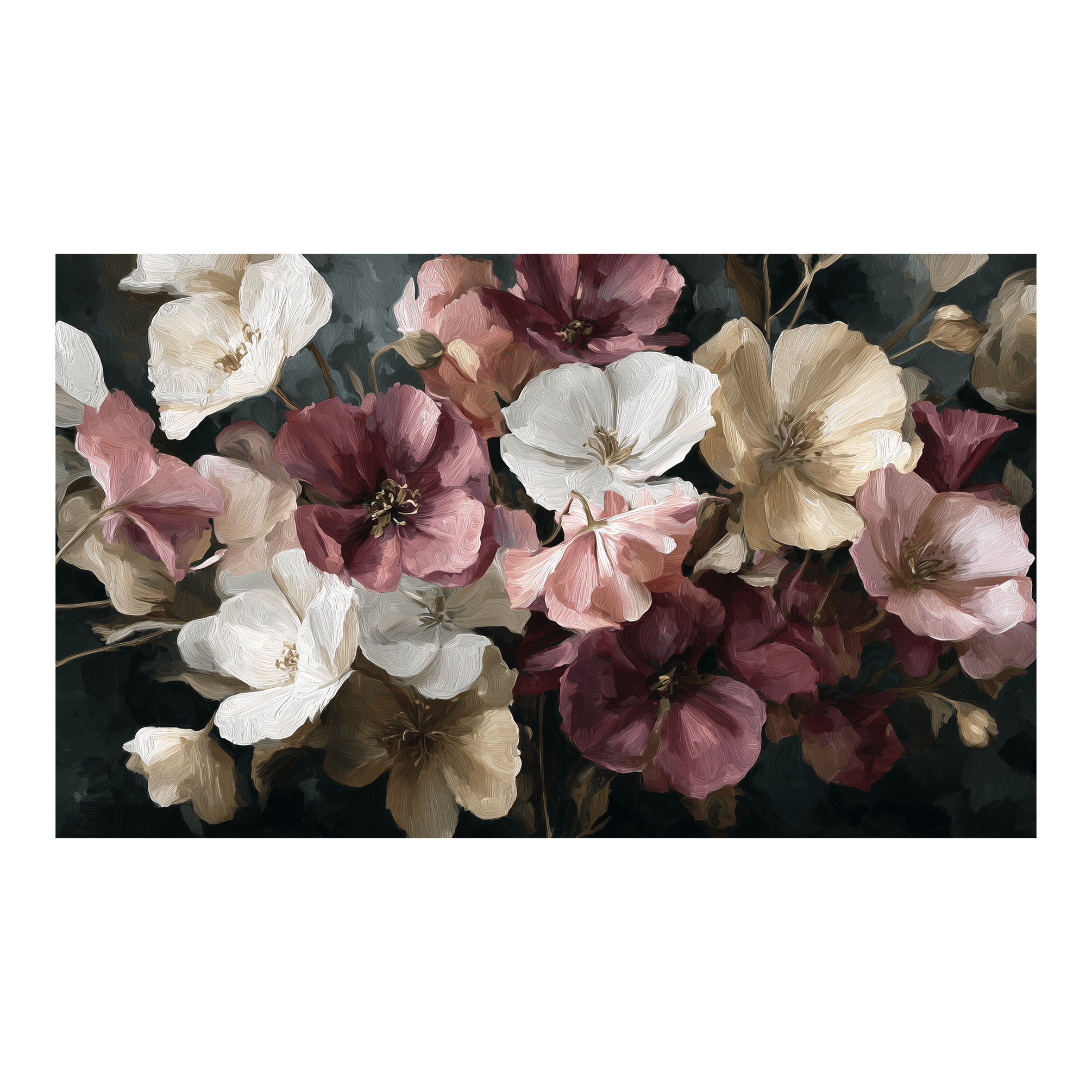 Velvet Blooms - Tapestry - Painted Paper