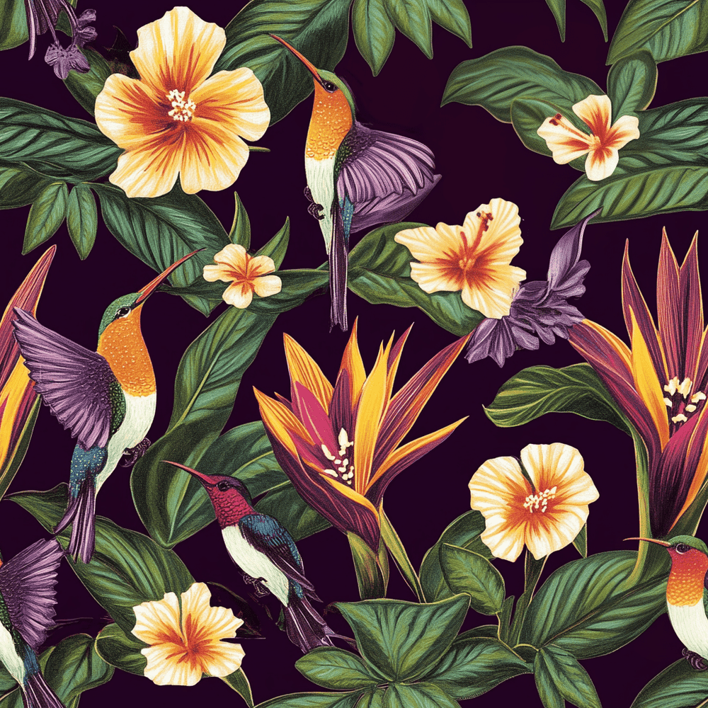 Velvet Tropic Wallpaper - Painted Paper