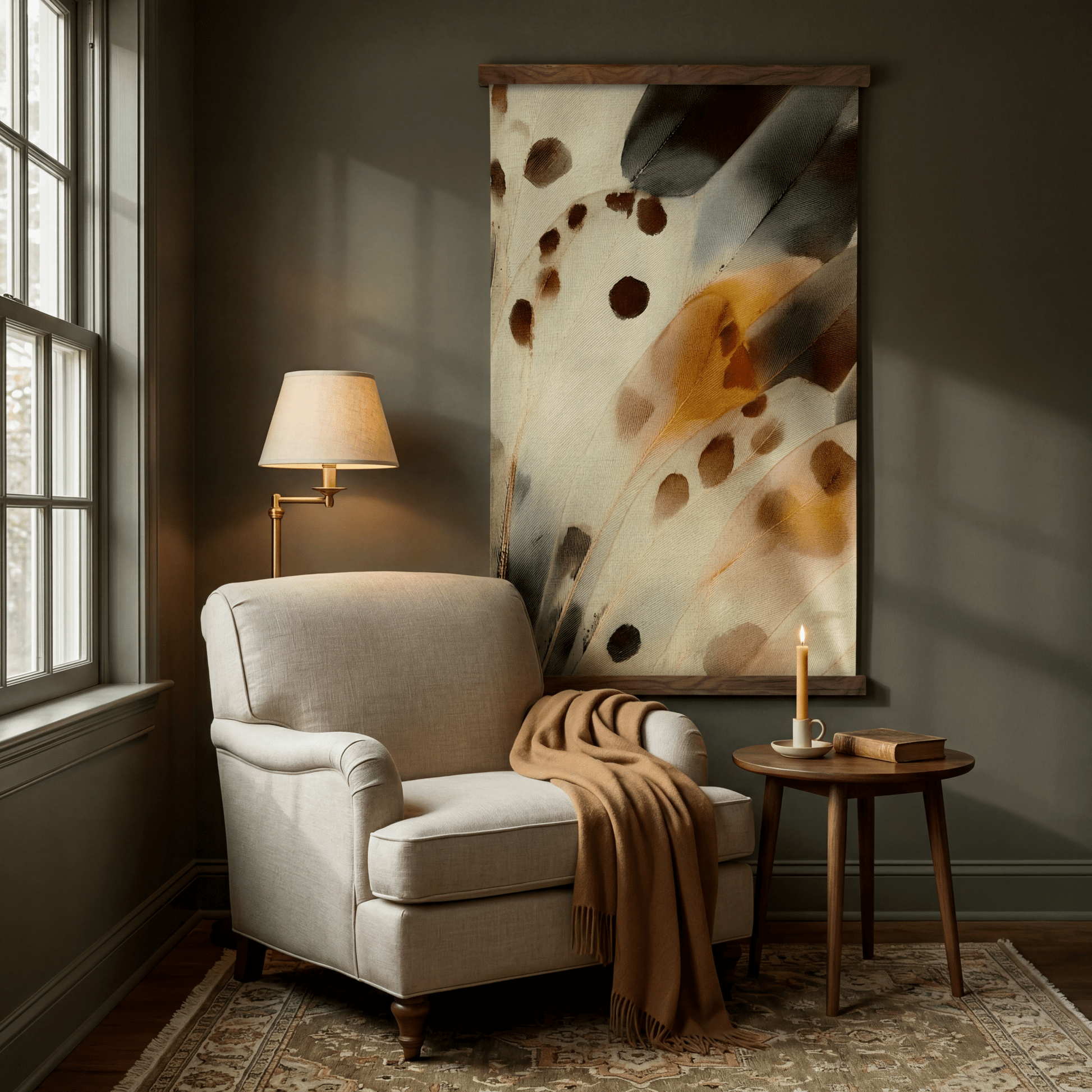 Velvet Wings - Tapestry - Painted Paper