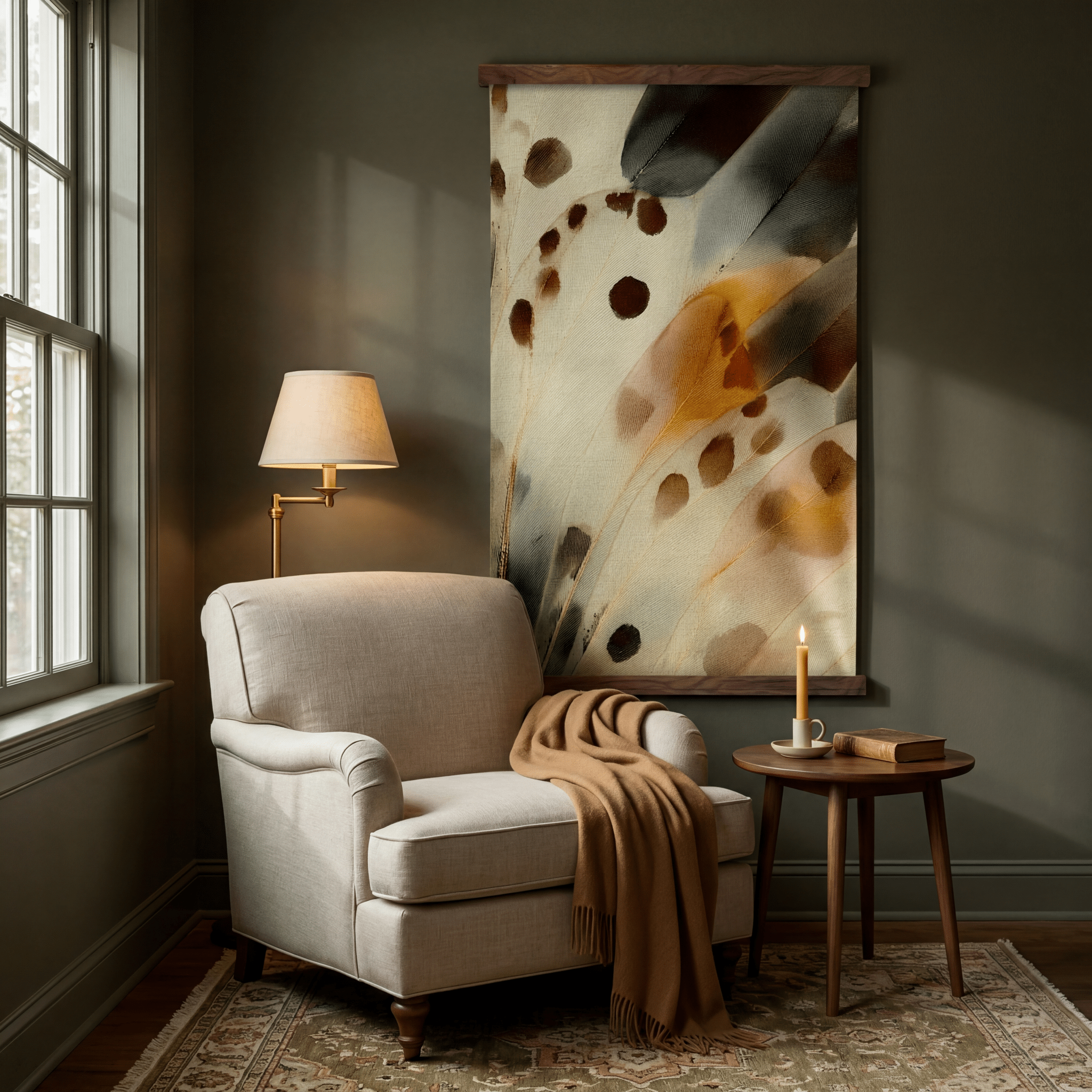 Velvet Wings - Tapestry - Painted Paper