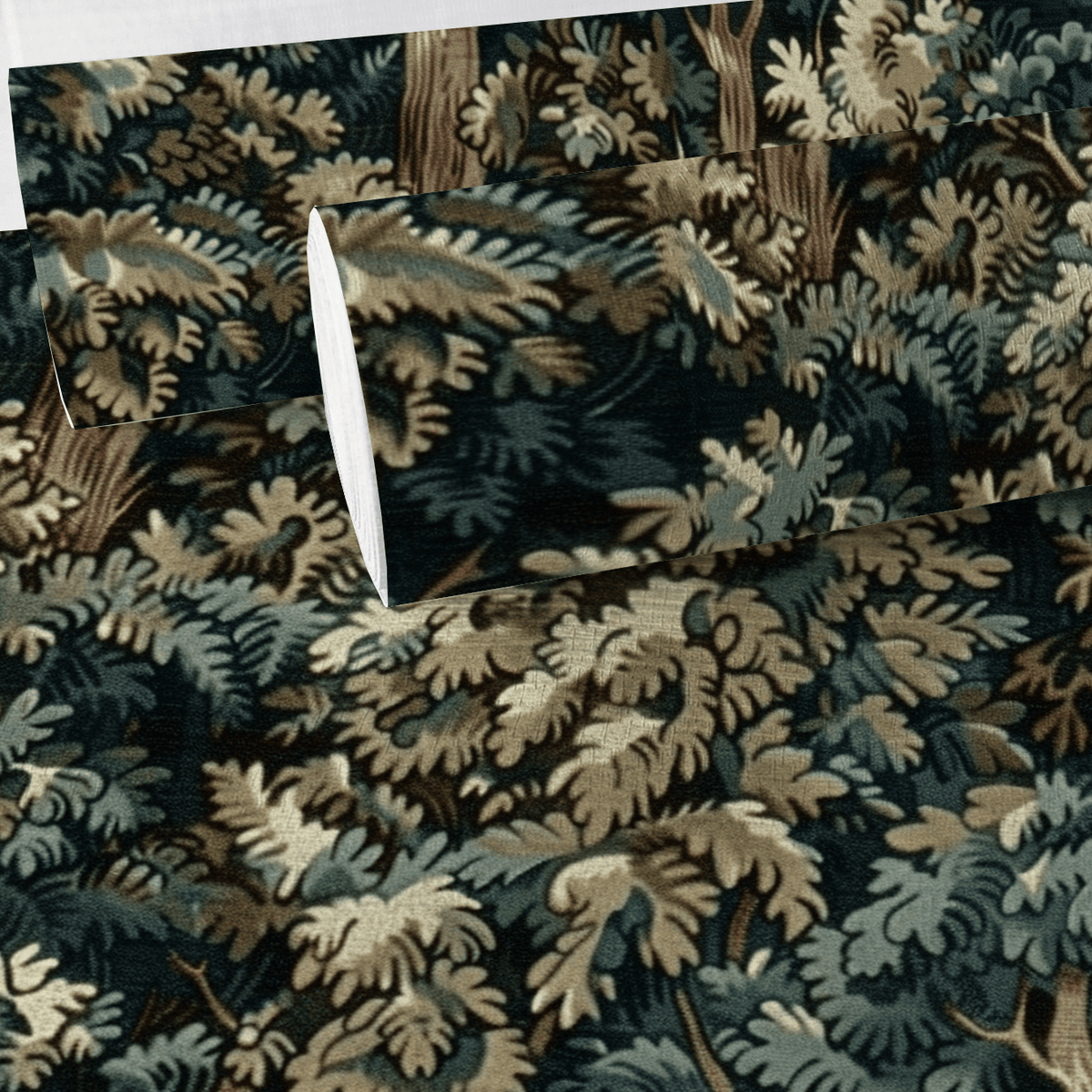 Verdant Archive Faux Grasscloth Wallpaper - Painted Paper