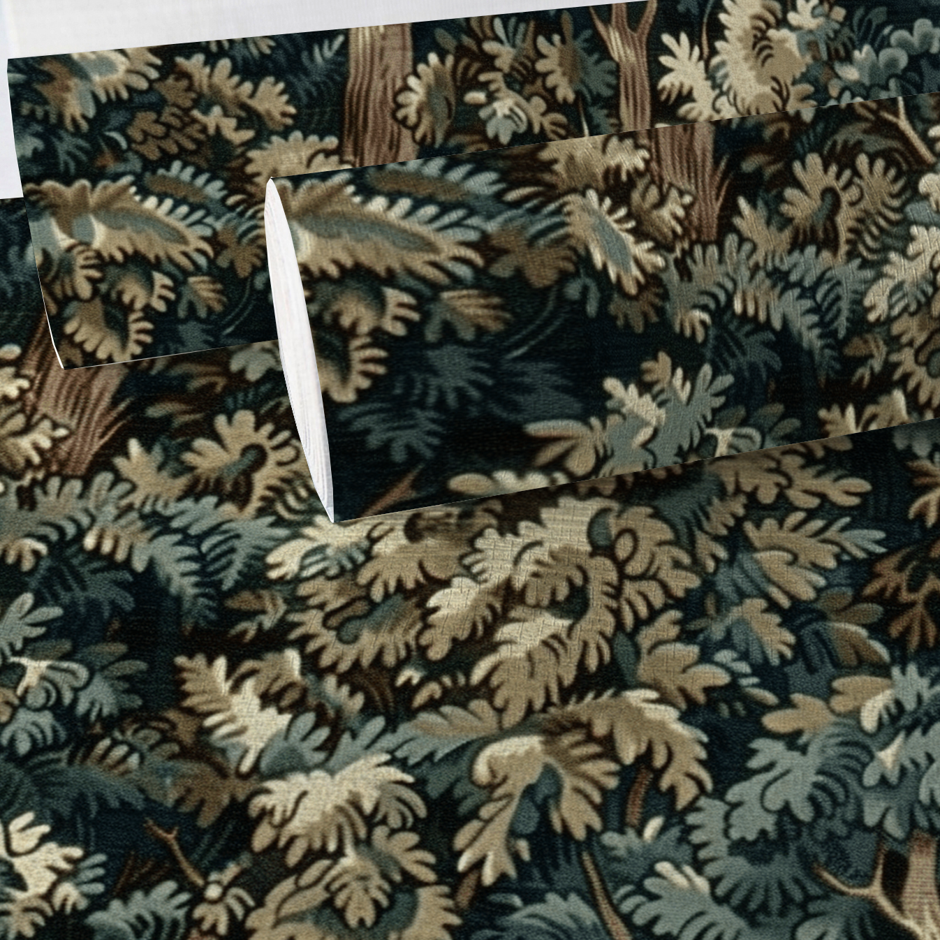 Verdant Archive Faux Grasscloth Wallpaper