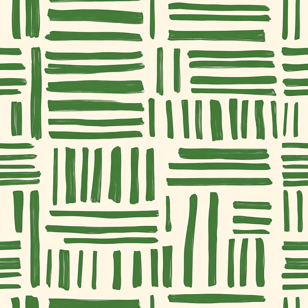 Verdant Lines Wallpaper - Painted Paper
