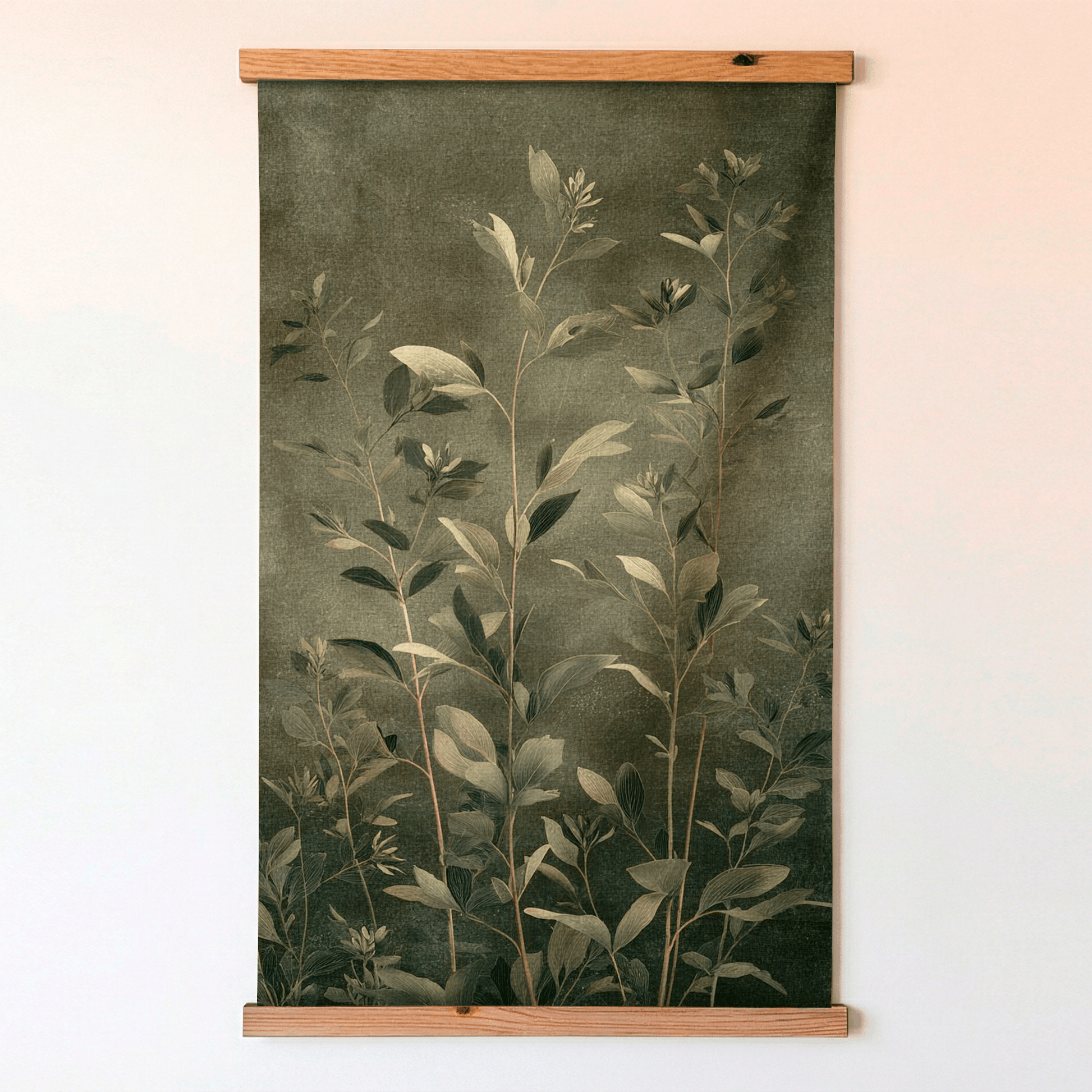 Verdant Silhouettes - Tapestry - Painted Paper