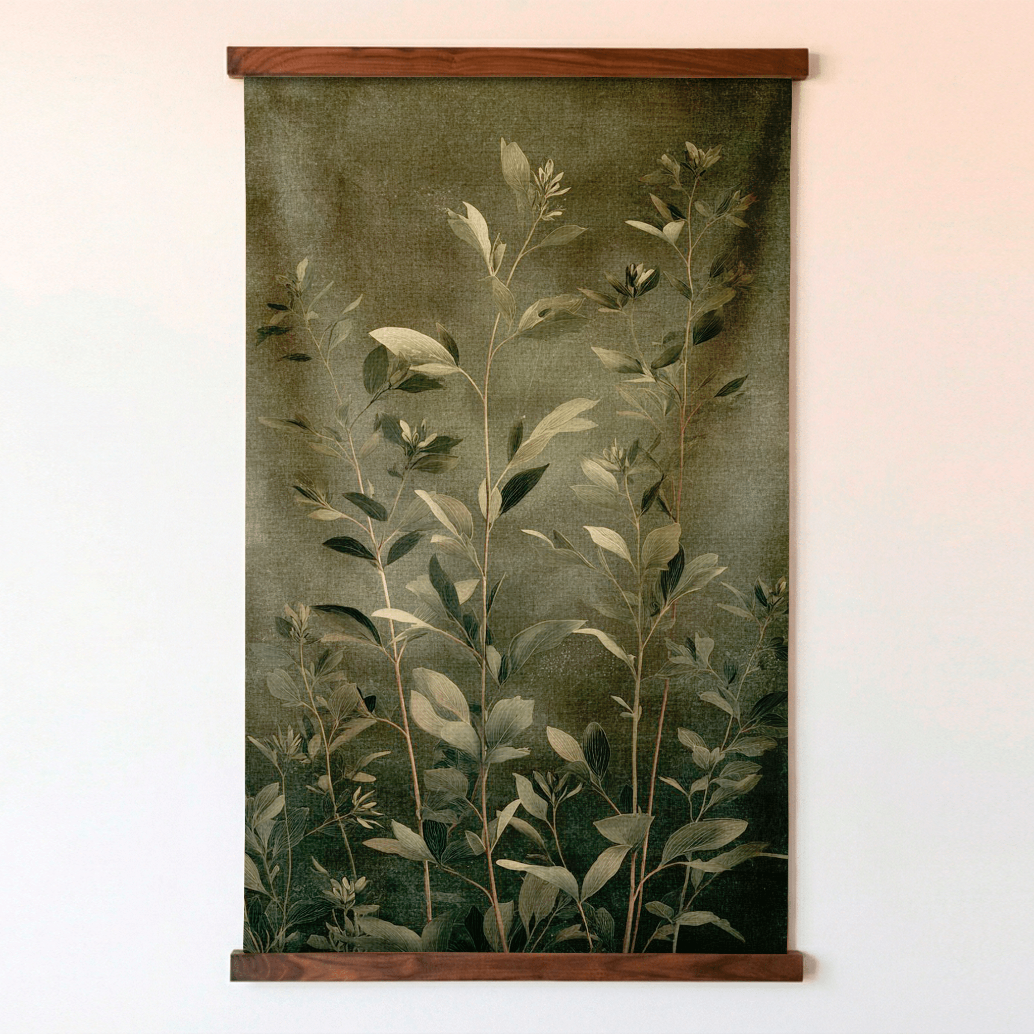 Verdant Silhouettes - Tapestry - Painted Paper