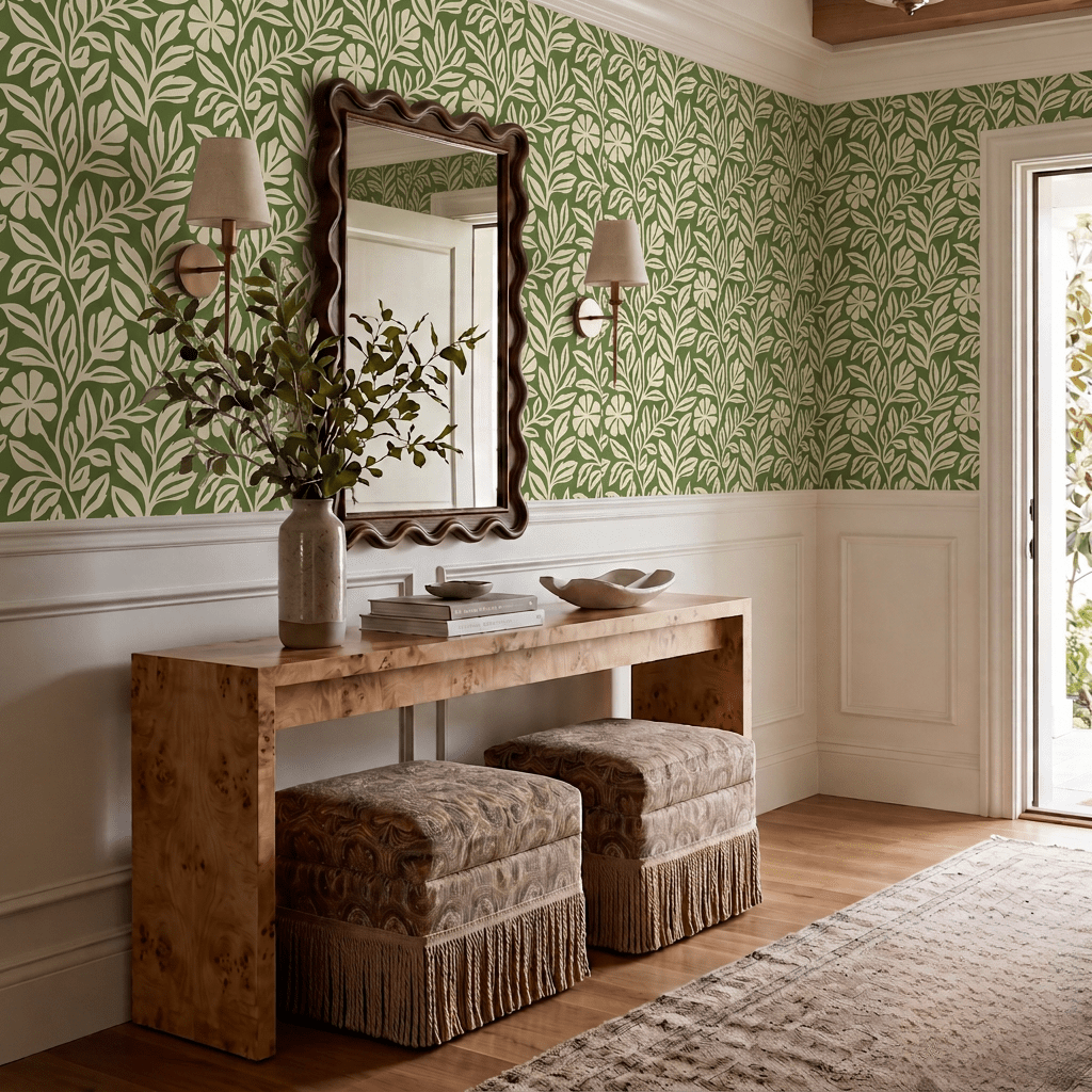 Verdant Vine Wallpaper - Painted Paper