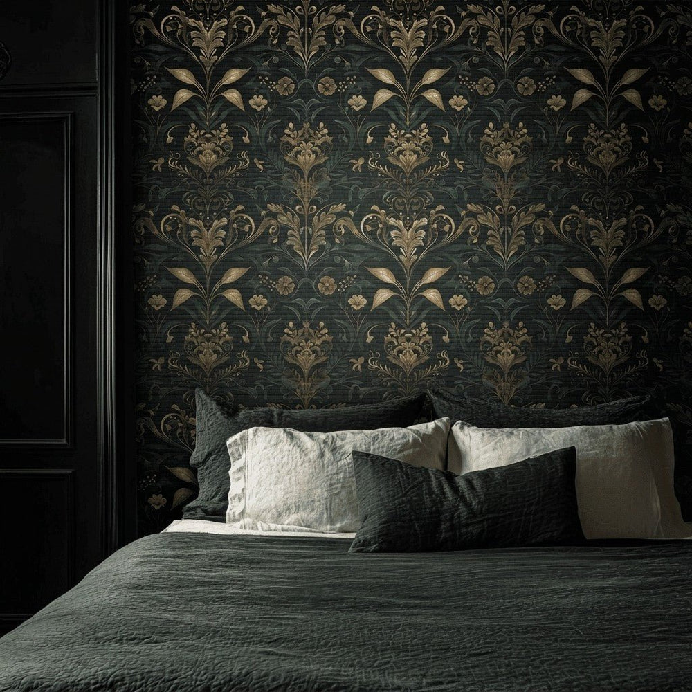 Verdessa Faux Grasscloth Wallpaper - Painted Paper