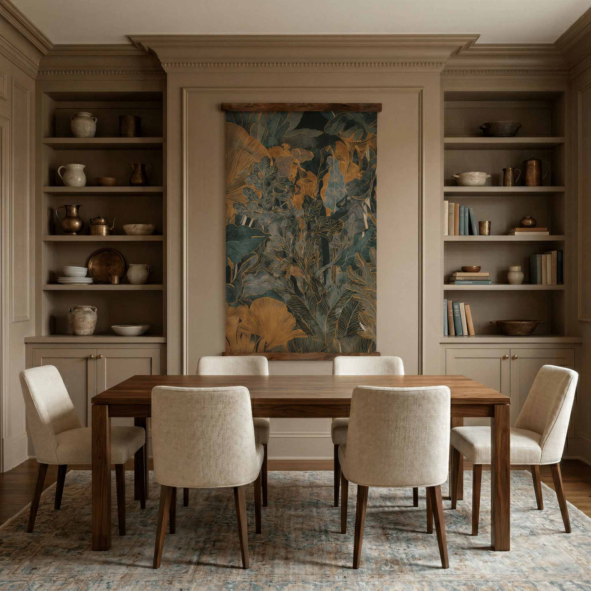 Verdure in Brass - Tapestry - Painted Paper