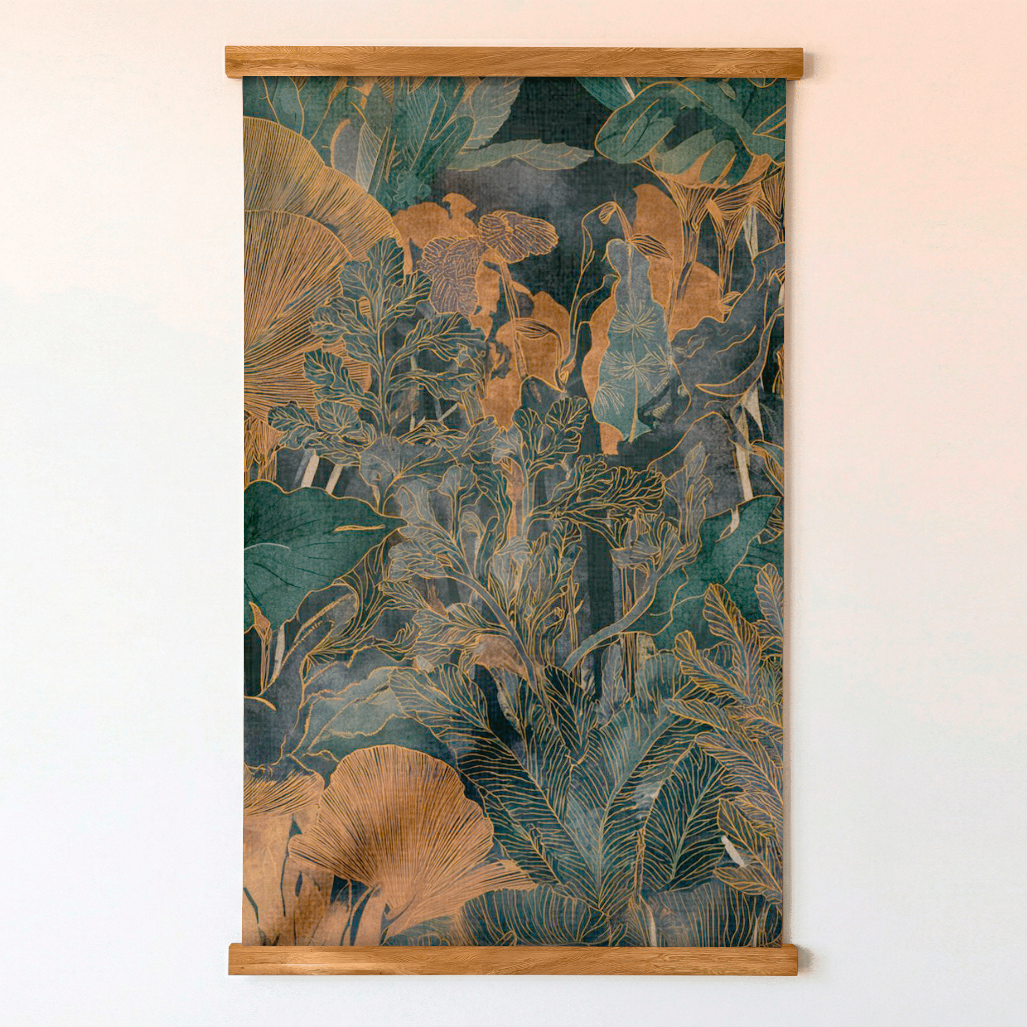 Verdure in Brass - Tapestry - Painted Paper