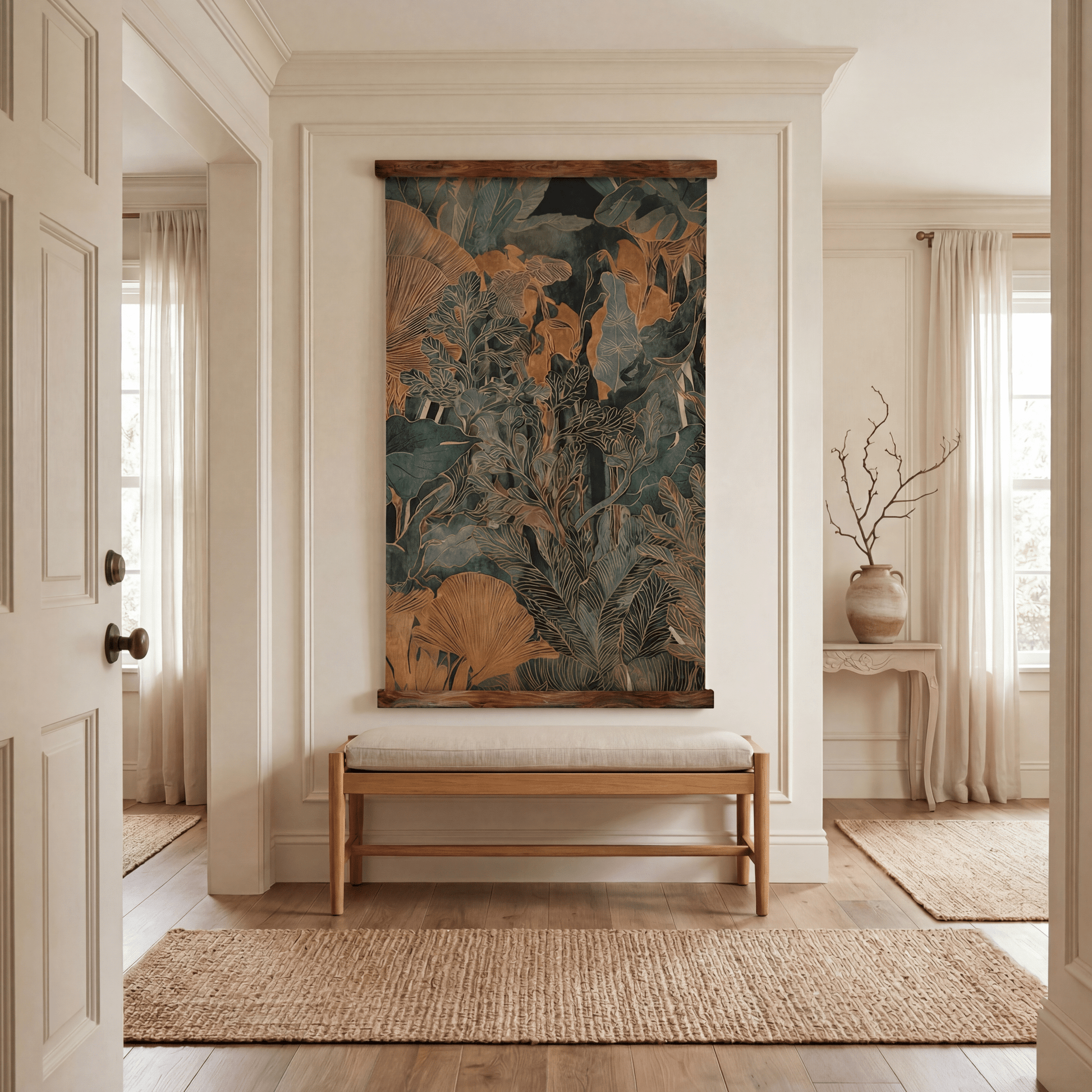 Verdure in Brass - Tapestry - Painted Paper
