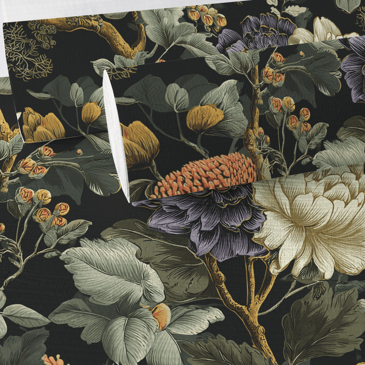 Veronica Blooms Faux Grasscloth Wallpaper - Painted Paper