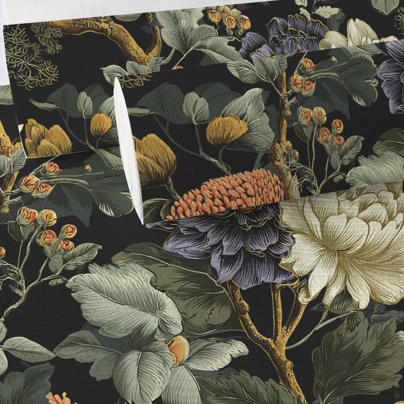 Veronica Blooms Faux Grasscloth Wallpaper