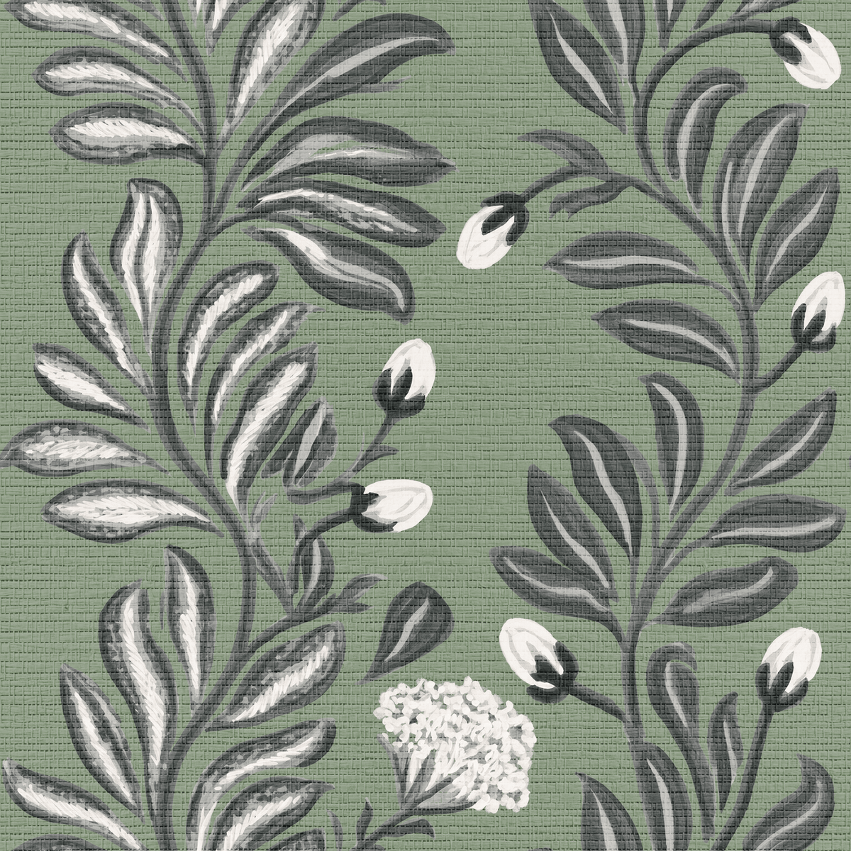 Vine & Dandy Faux Grasscloth Wallpaper - Painted Paper