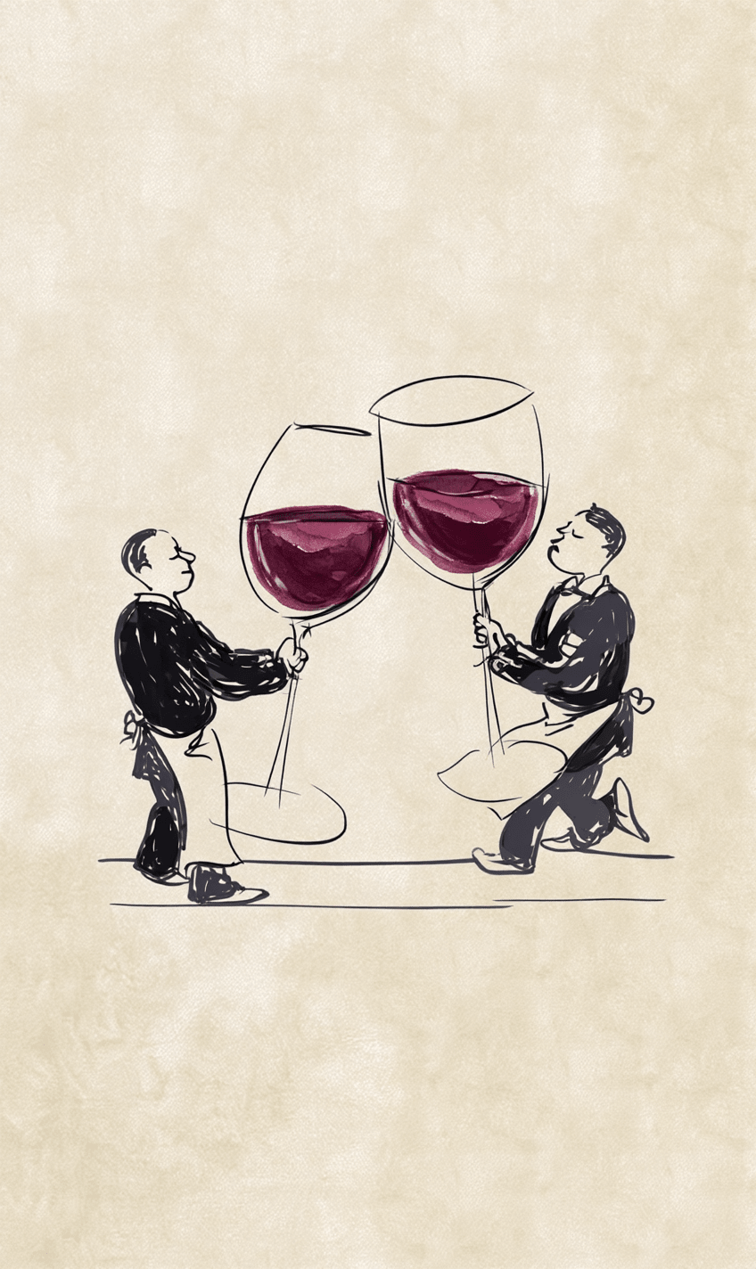 Vino on Tap - Tapestry - Painted Paper