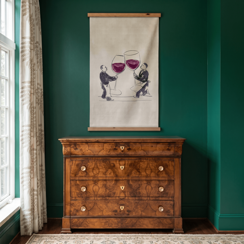 Vino on Tap - Tapestry - Painted Paper