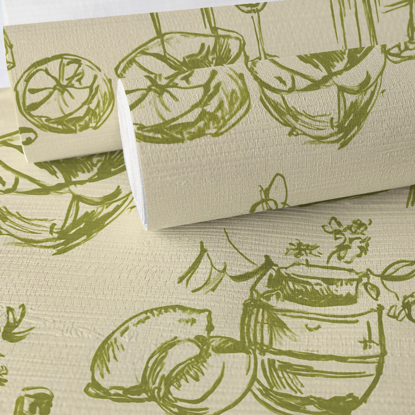 Vino & Vignette Faux Grasscloth Wallpaper