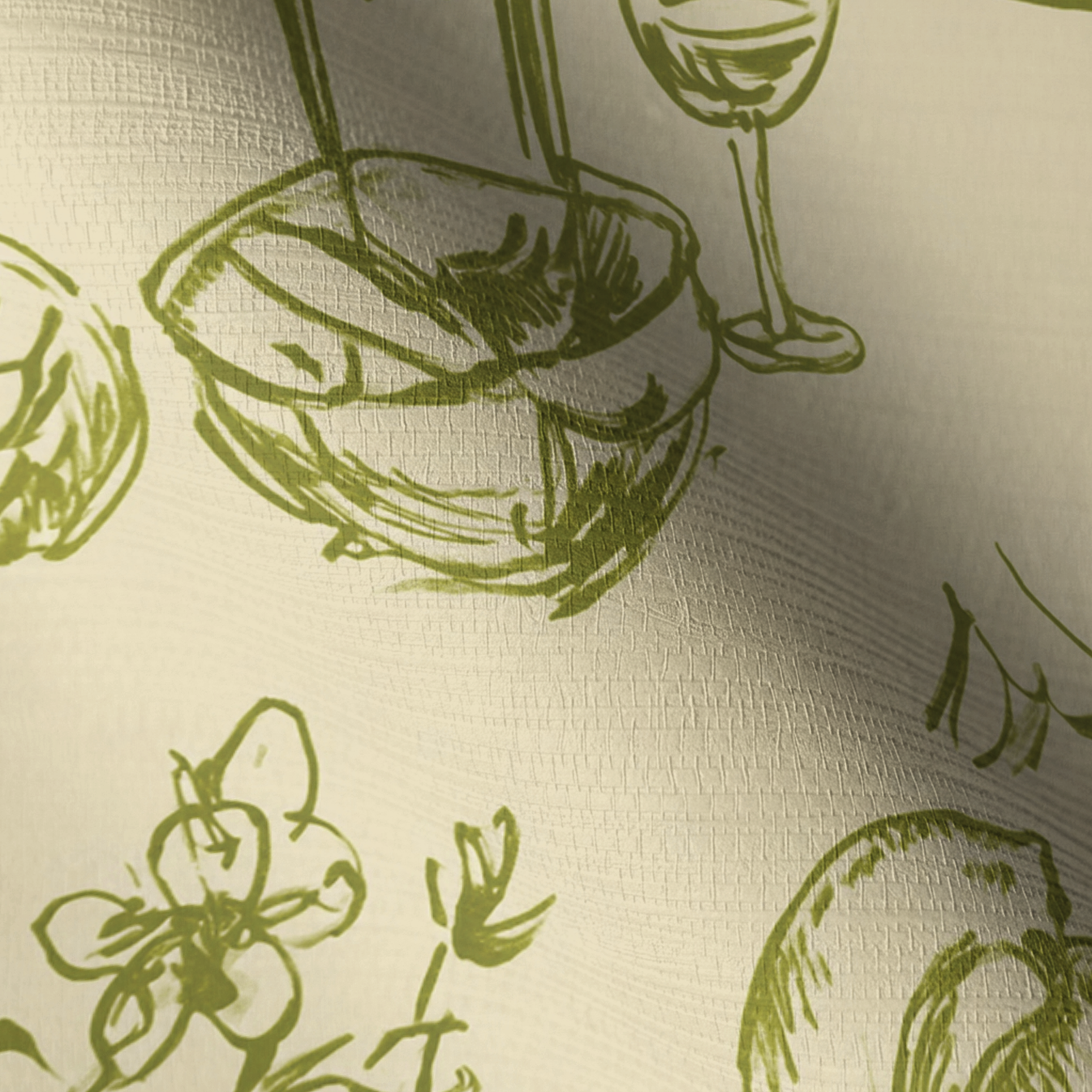 Vino & Vignette Faux Grasscloth Wallpaper
