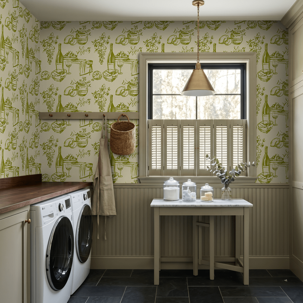 Vino & Vignette Wallpaper - Painted Paper