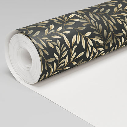 Vintage Olive Wallpaper - Painted Paper