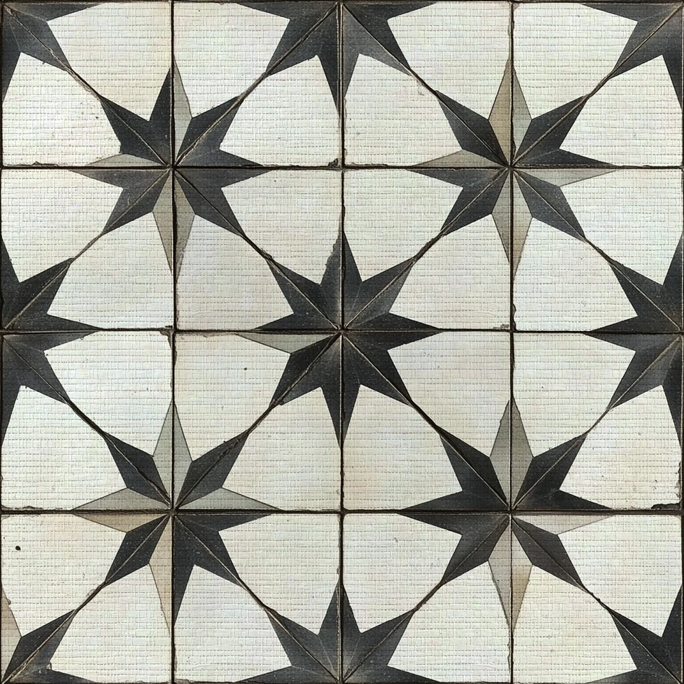 Vintage Star Faux Grasscloth Wallpaper