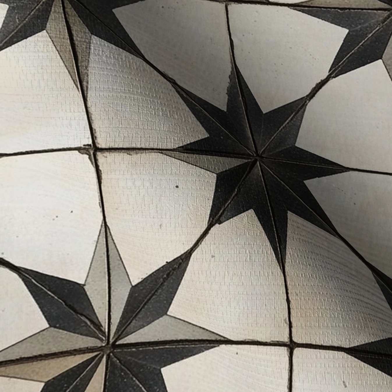 Vintage Star Faux Grasscloth Wallpaper