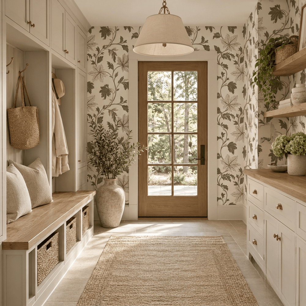 Vivienne Maple Vine Wallpaper - Painted Paper