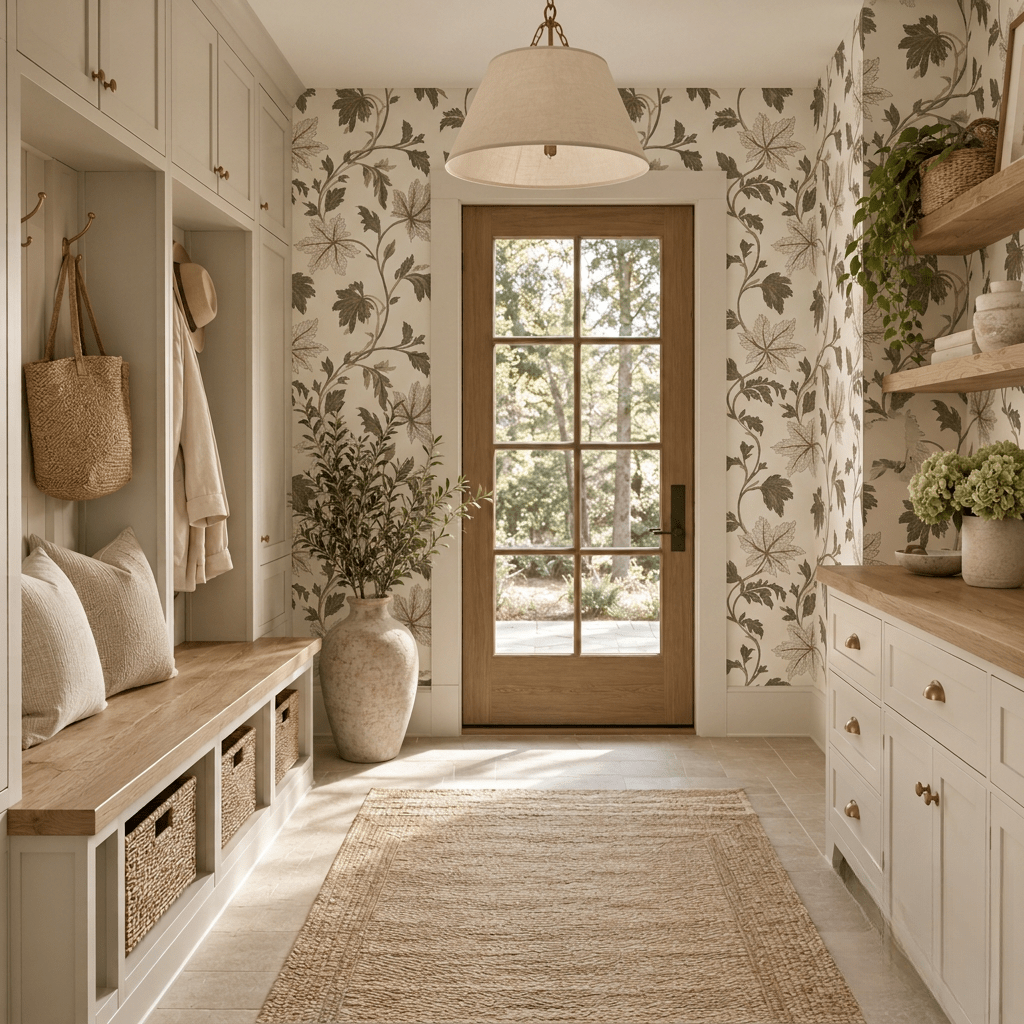 Vivienne Maple Vine Wallpaper - Painted Paper