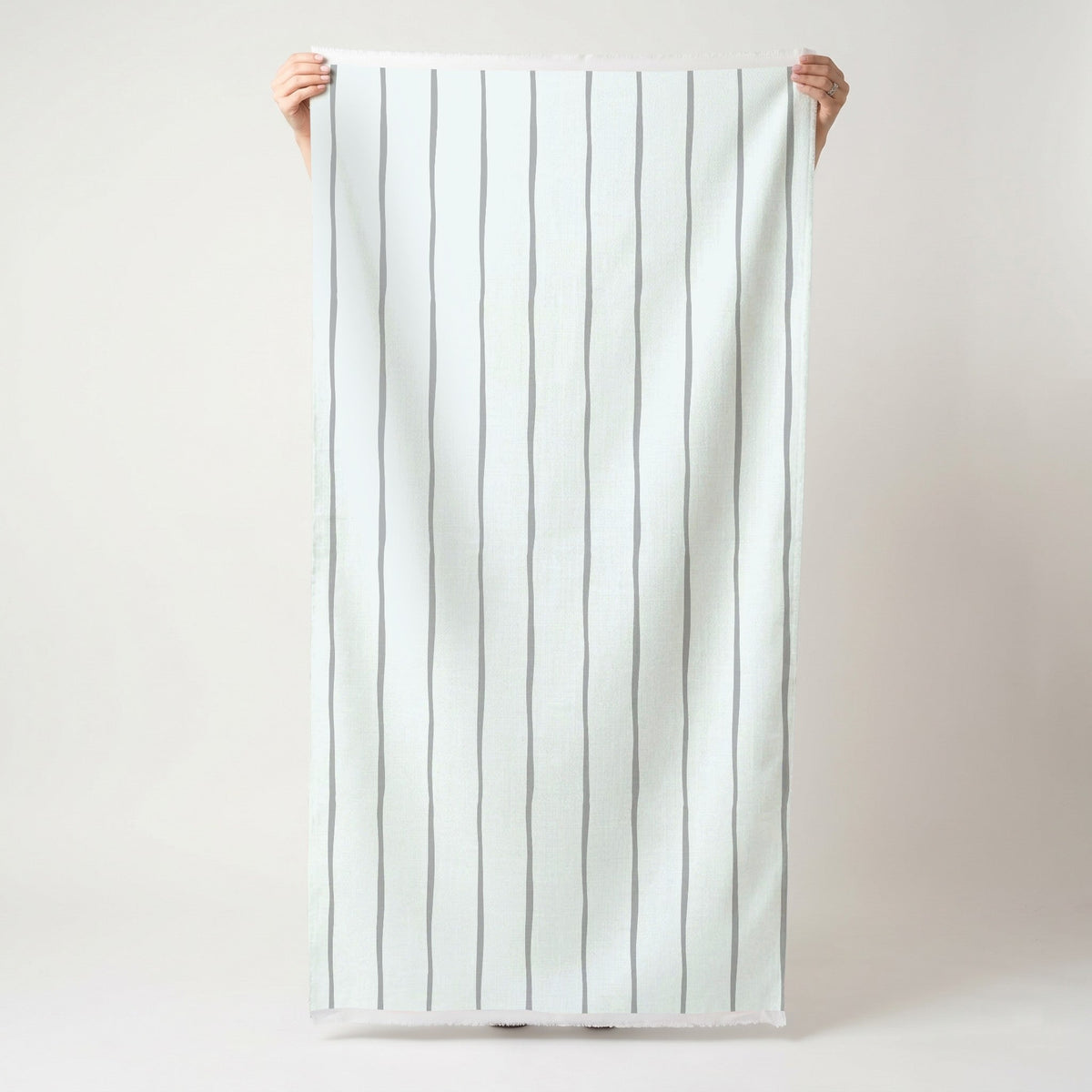 Waterline - Blue & Grey - Fabric - Painted Paper
