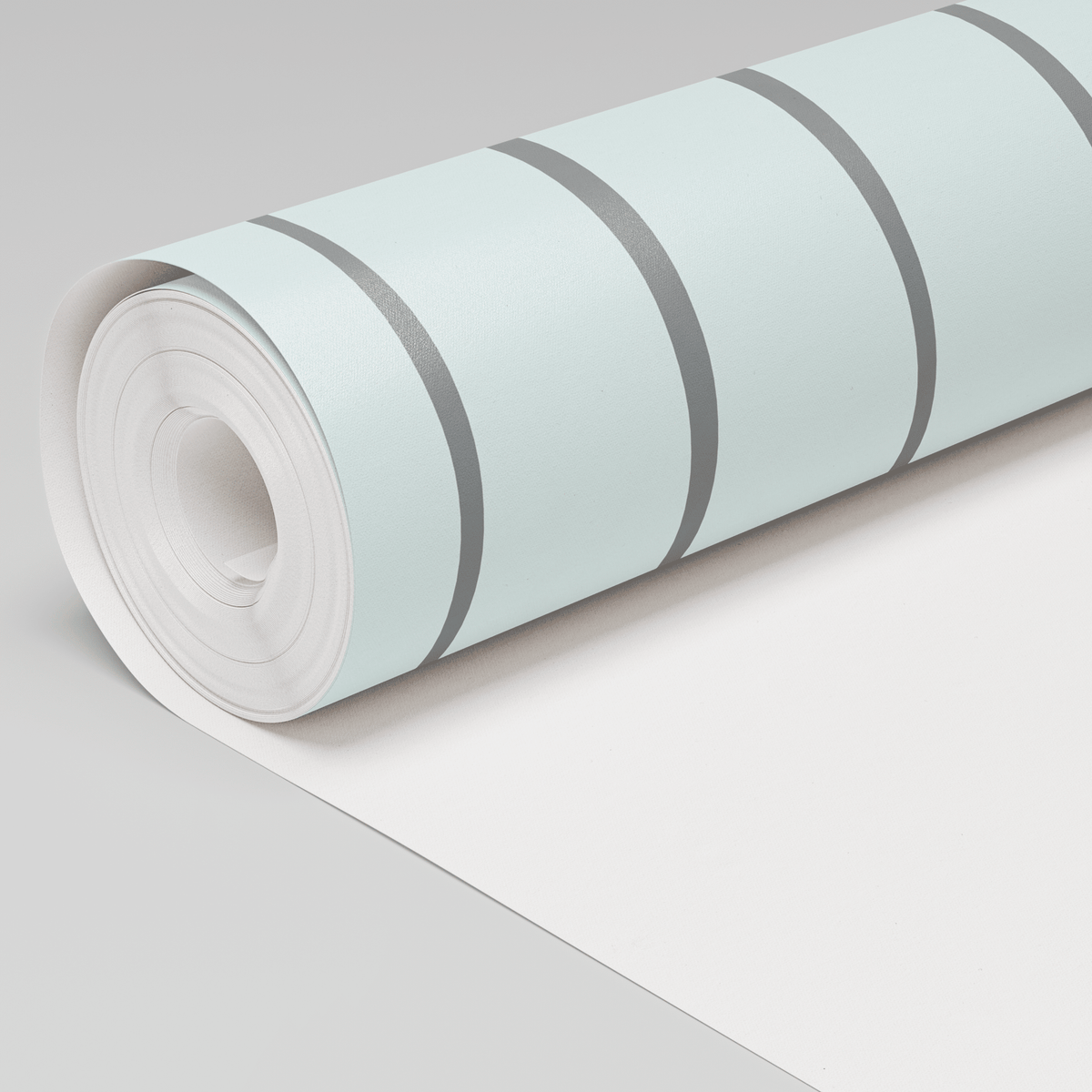 Waterline - Blue & Grey Wallpaper - Painted Paper