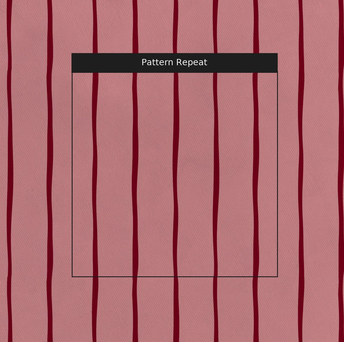 Waterline - Pink & Red - Fabric - Painted Paper