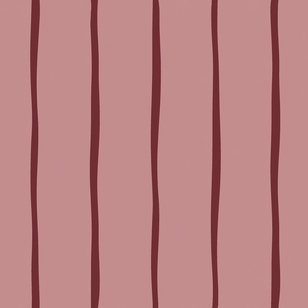 Waterline - Pink & Red Wallpaper - Painted Paper