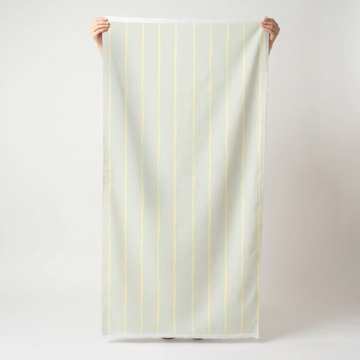 Waterline - Sage & Butter - Fabric - Painted Paper