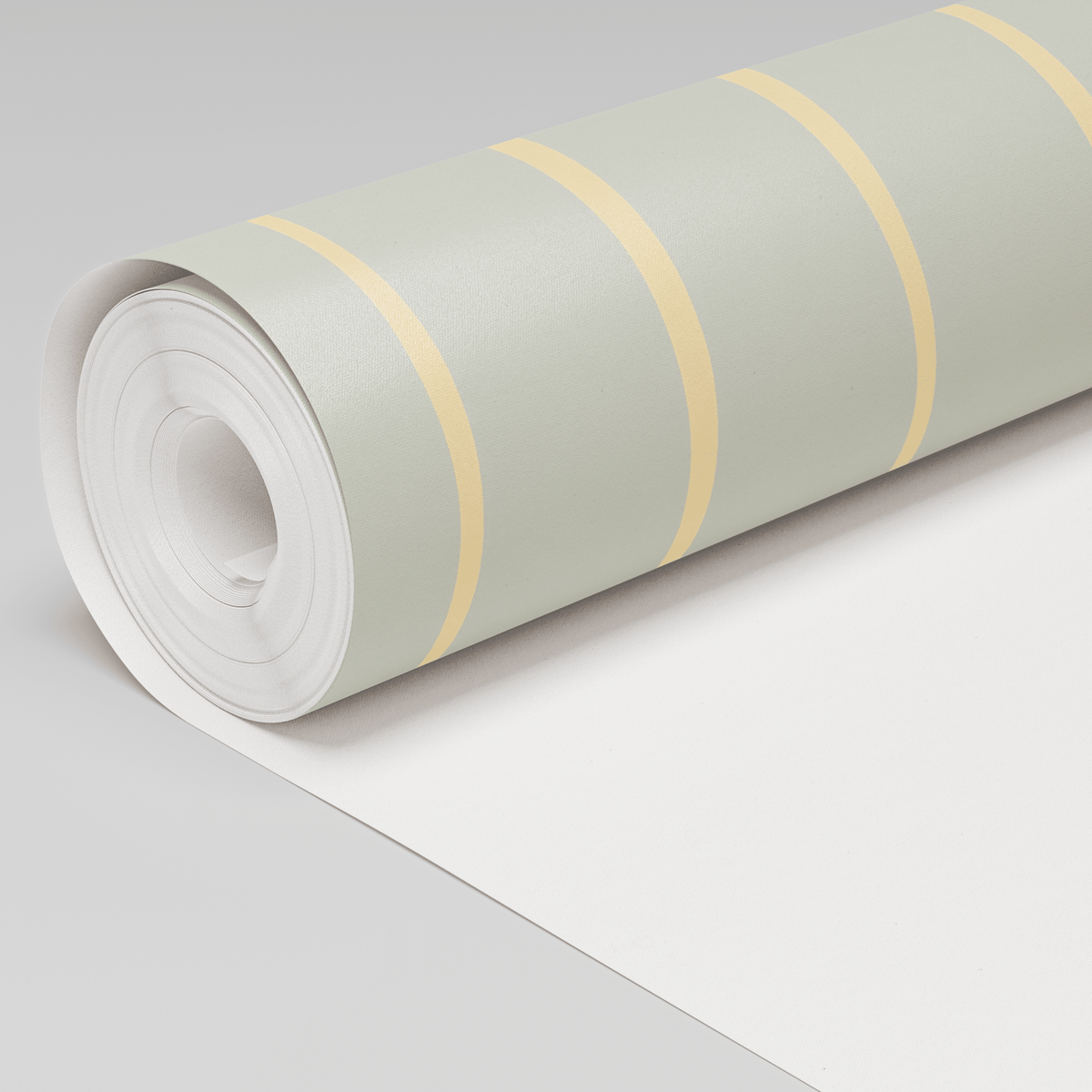 Waterline - Sage & Butter Wallpaper - Painted Paper