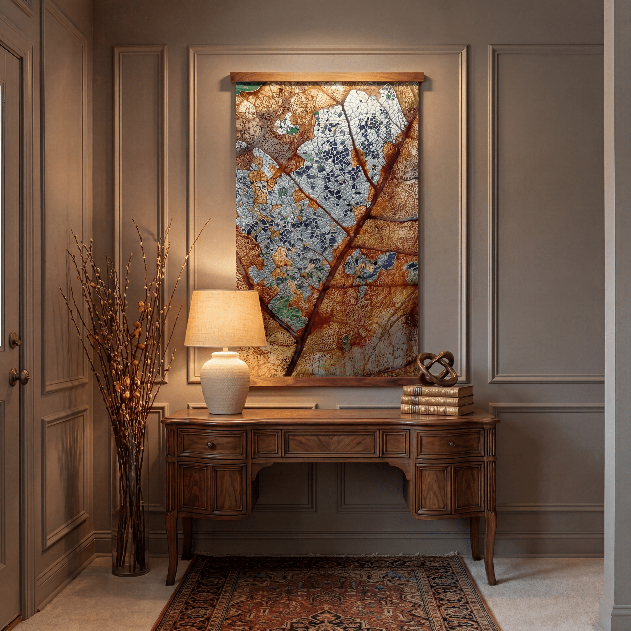 Weathered Veins - Tapestry - Painted Paper