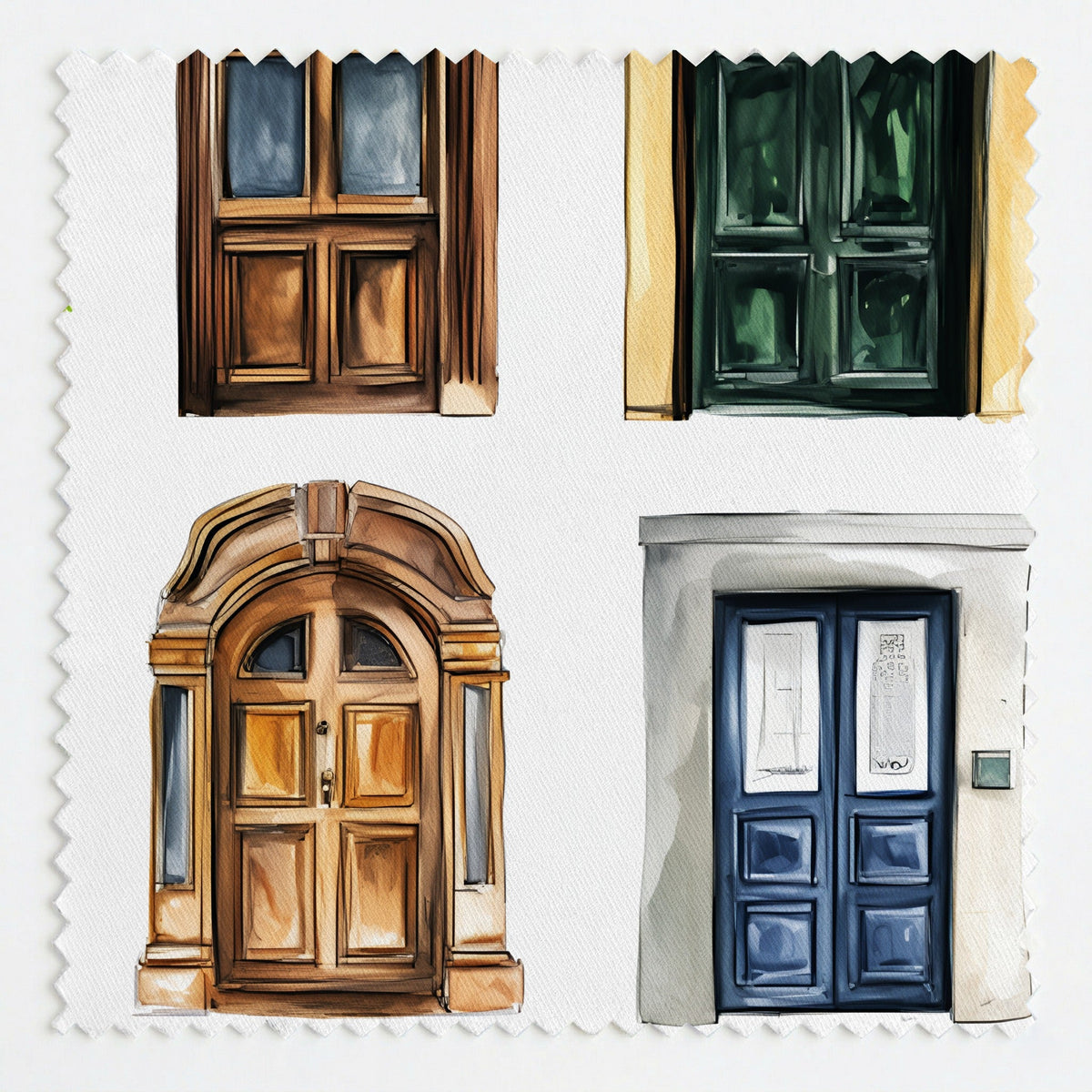 Wentworth - Fabric - Painted Paper