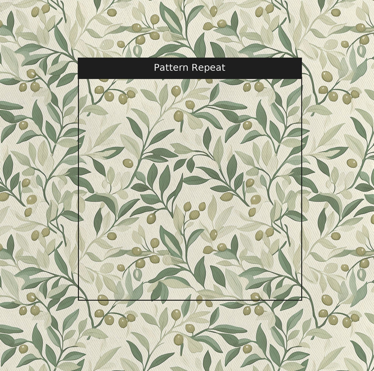 Whispering Vines - Fabric - Painted Paper