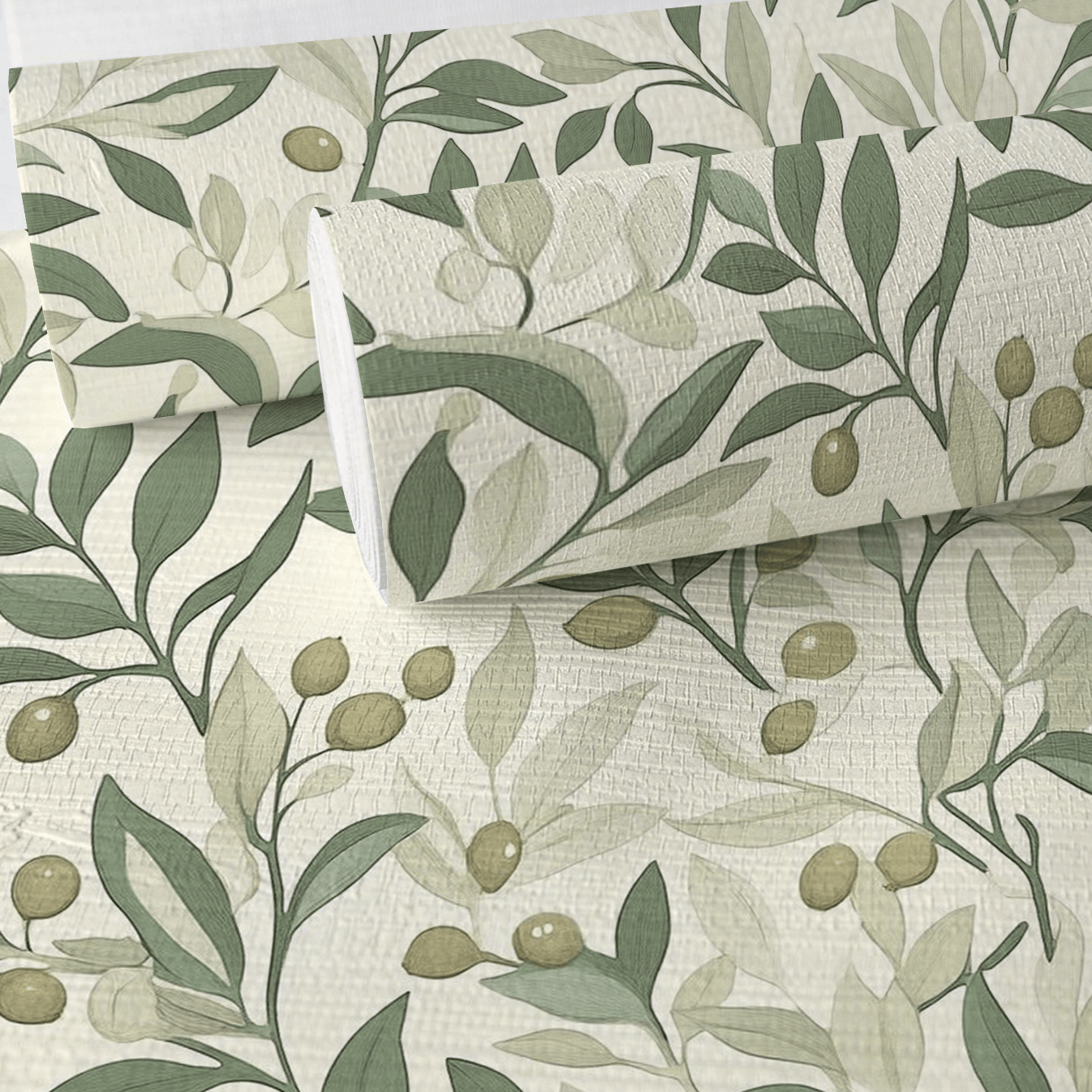 Whispering Vines Faux Grasscloth Wallpaper - Painted Paper