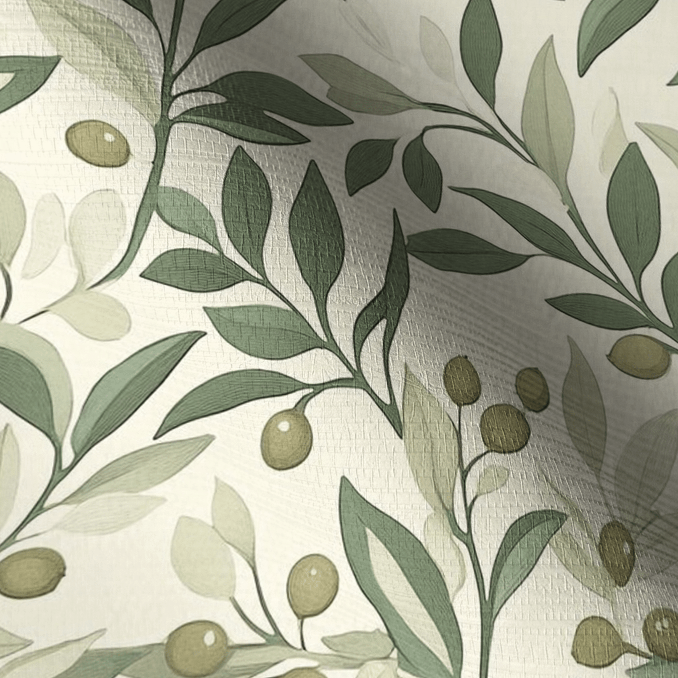 Whispering Vines Faux Grasscloth Wallpaper - Painted Paper