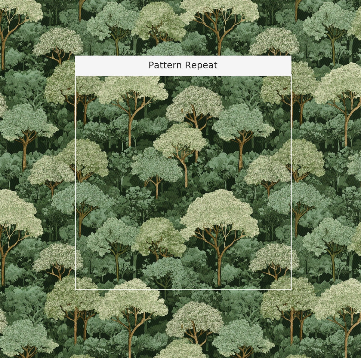 Wild Cypress - Fabric - Painted Paper