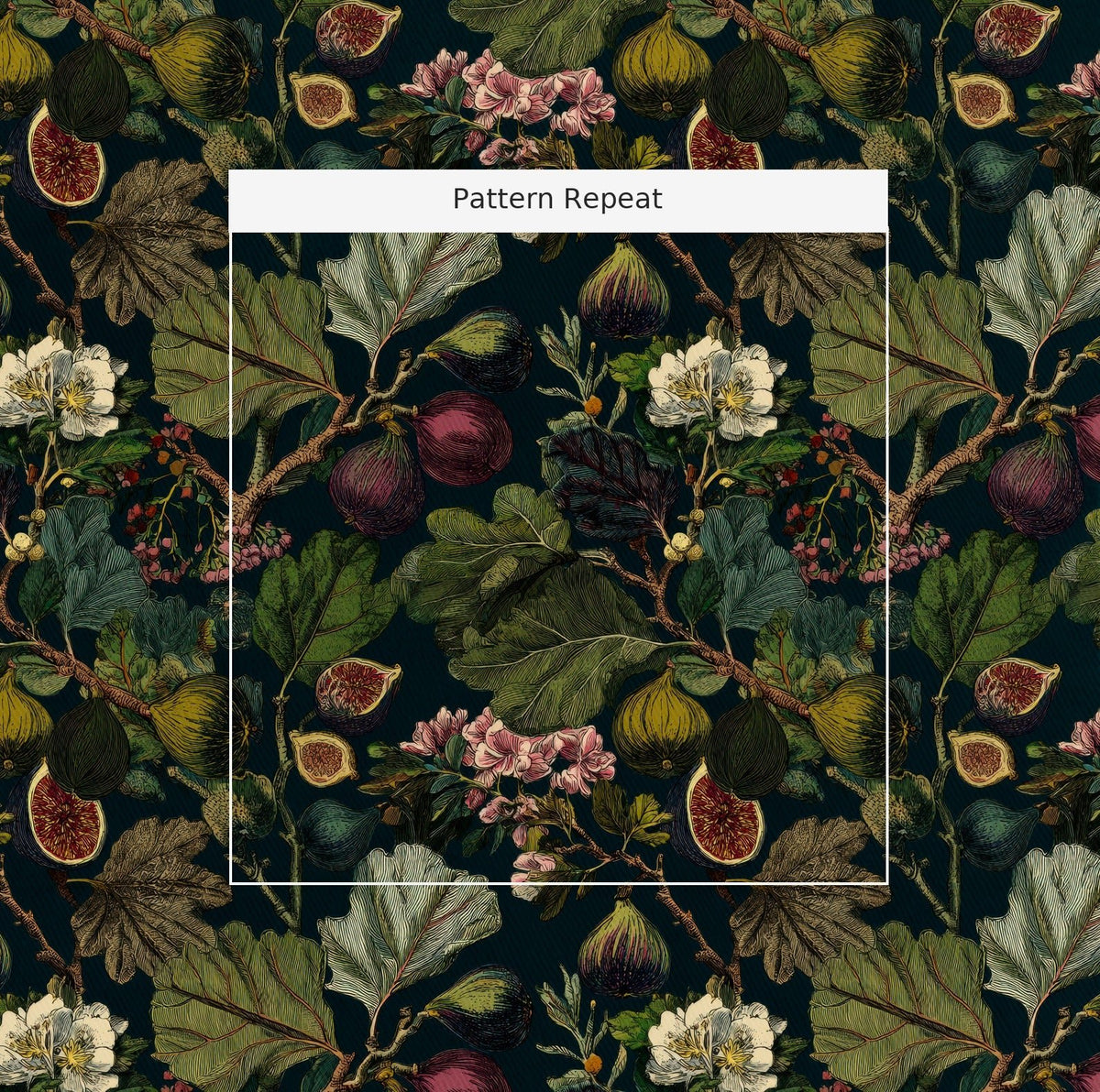 Wild Fig Grove - Fabric - Painted Paper