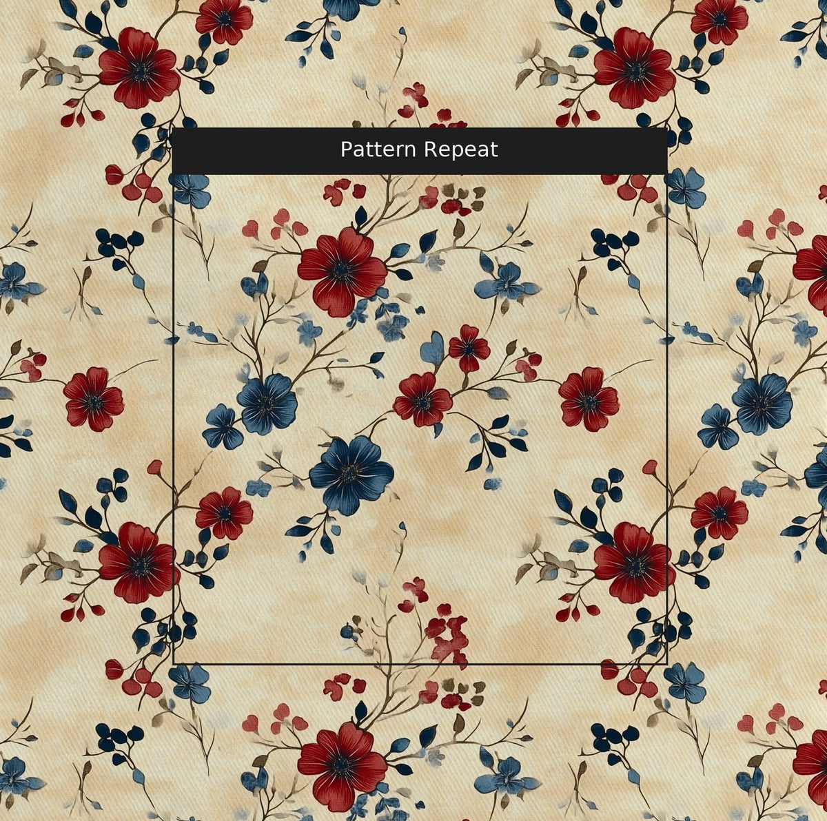 Wildberry Vine - Fabric - Painted Paper