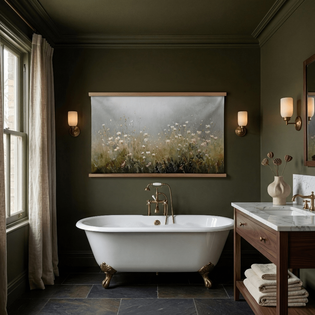 Wildflowers Fade - Tapestry - Painted Paper