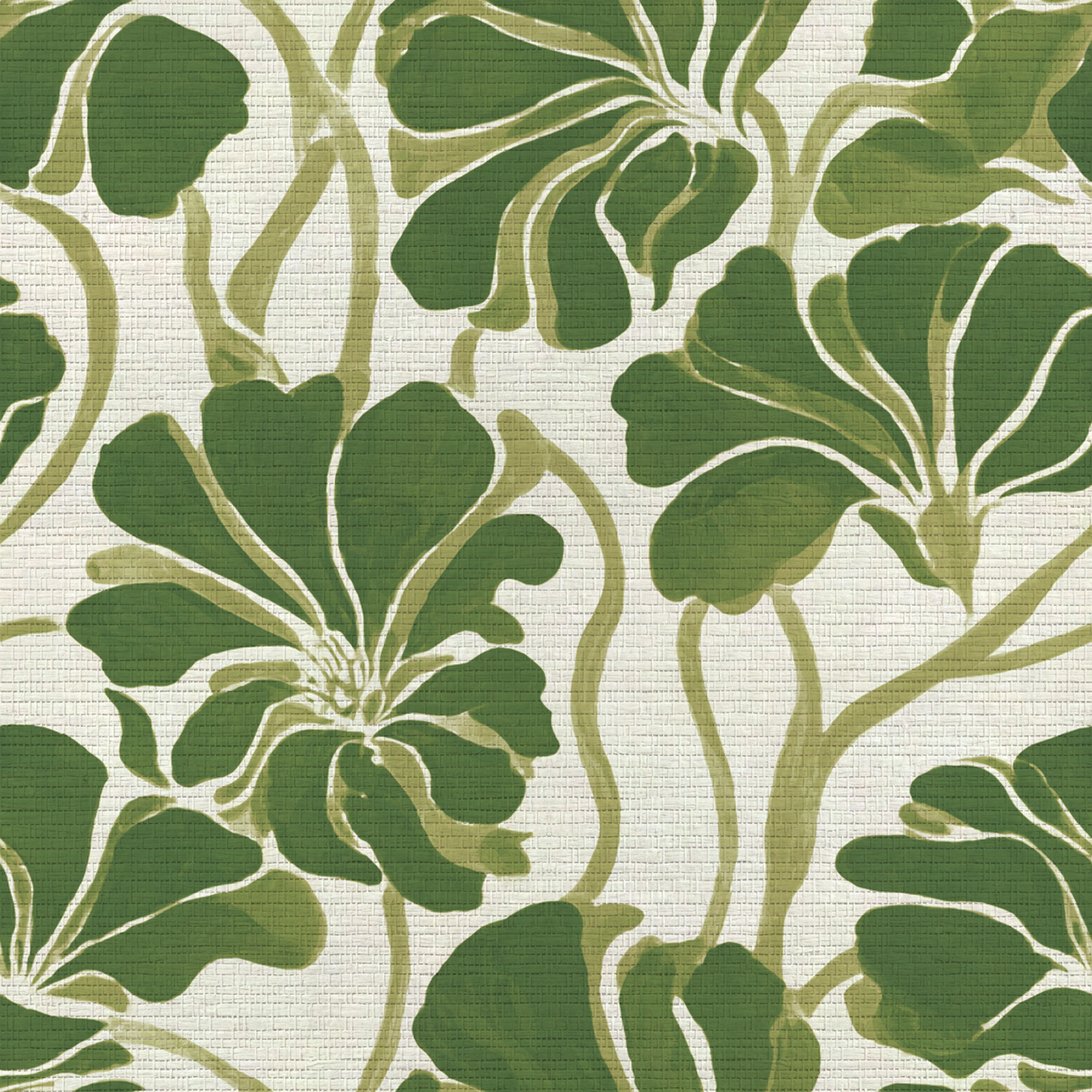 Wildflowers of Tuscany Faux Grasscloth Wallpaper