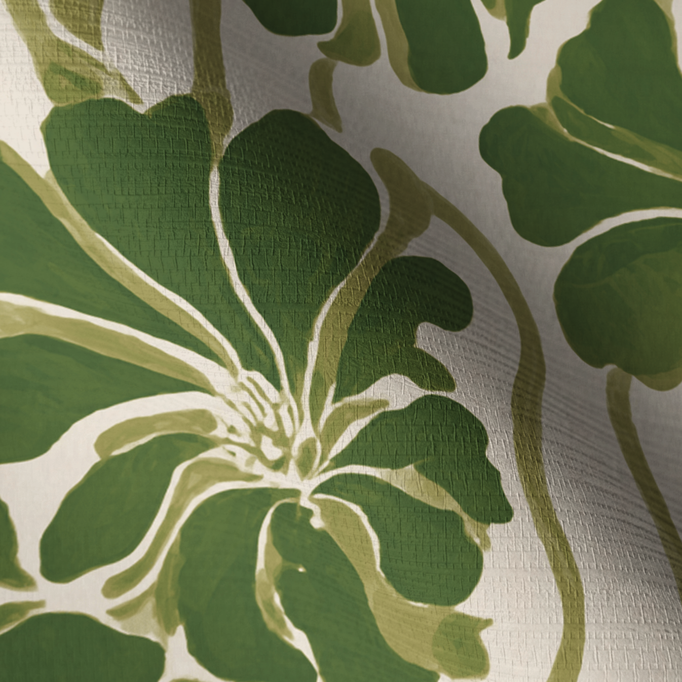 Wildflowers of Tuscany Faux Grasscloth Wallpaper