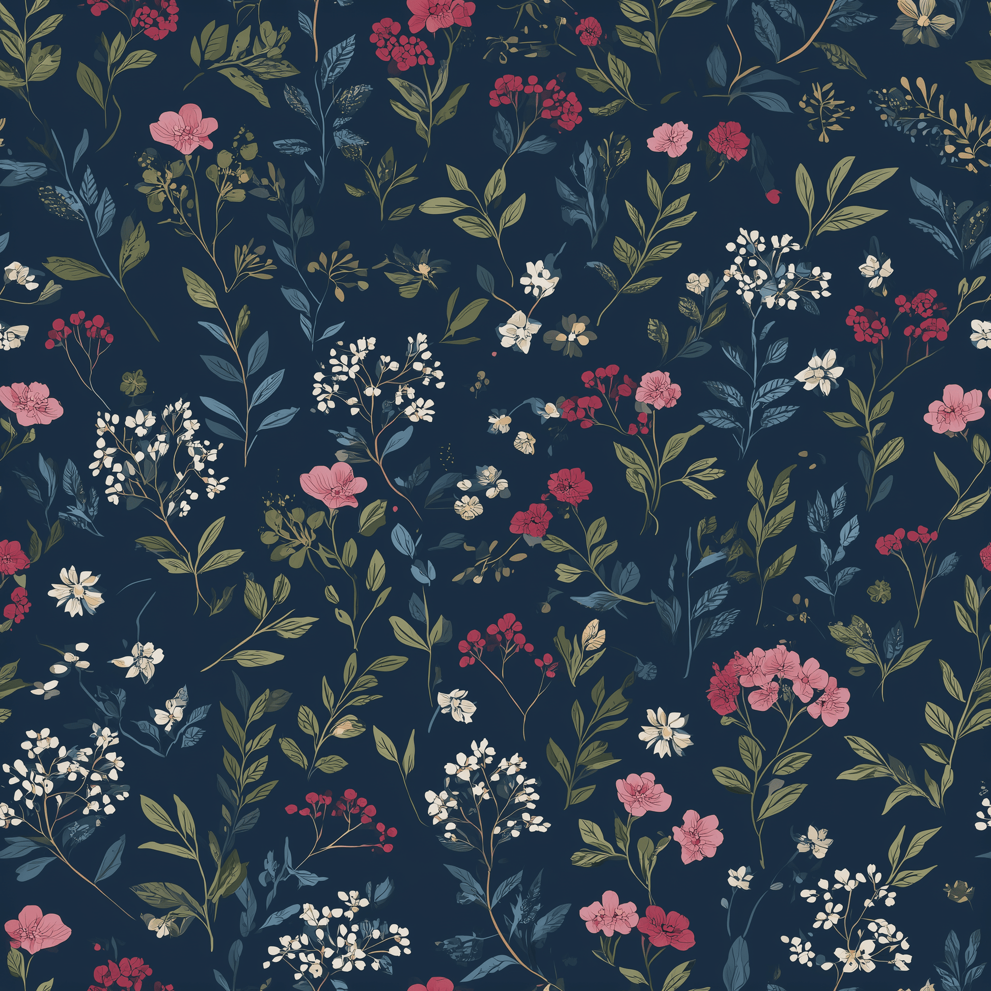 Wilding Bloom Wallpaper - Painted Paper