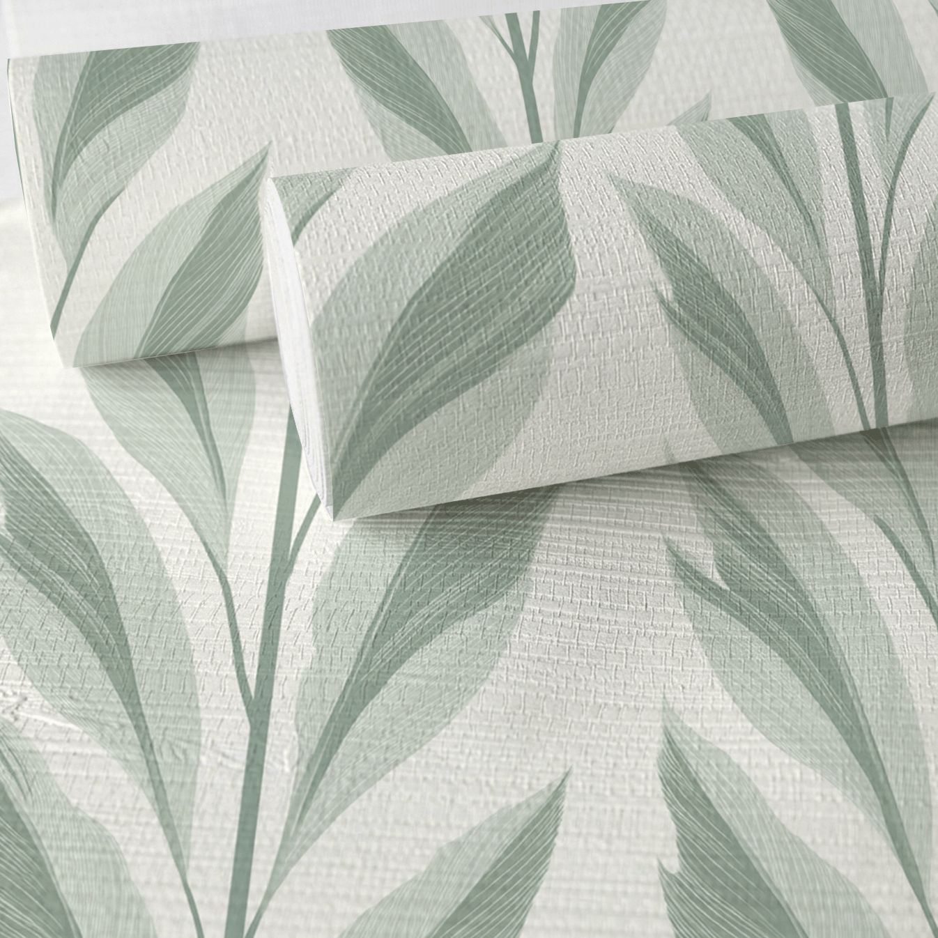 Willow Breeze Faux Grasscloth Wallpaper - Painted Paper
