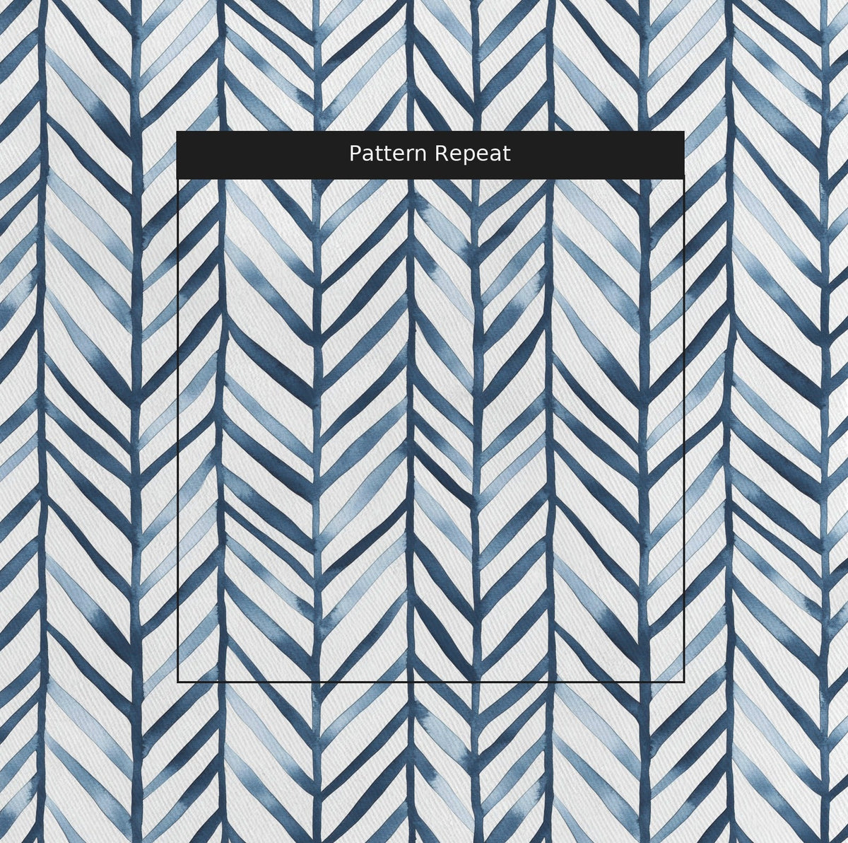 Willow Chevron - Fabric - Painted Paper